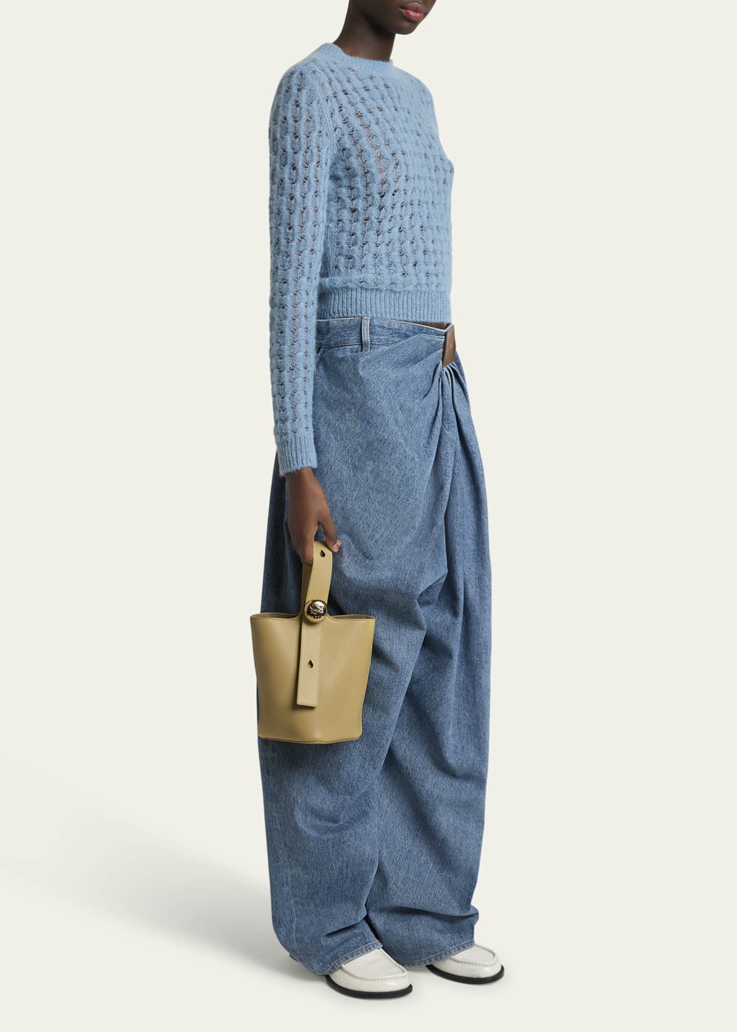 Loewe Mini Pebbled Leather Bucket Bag Image 5 of 6