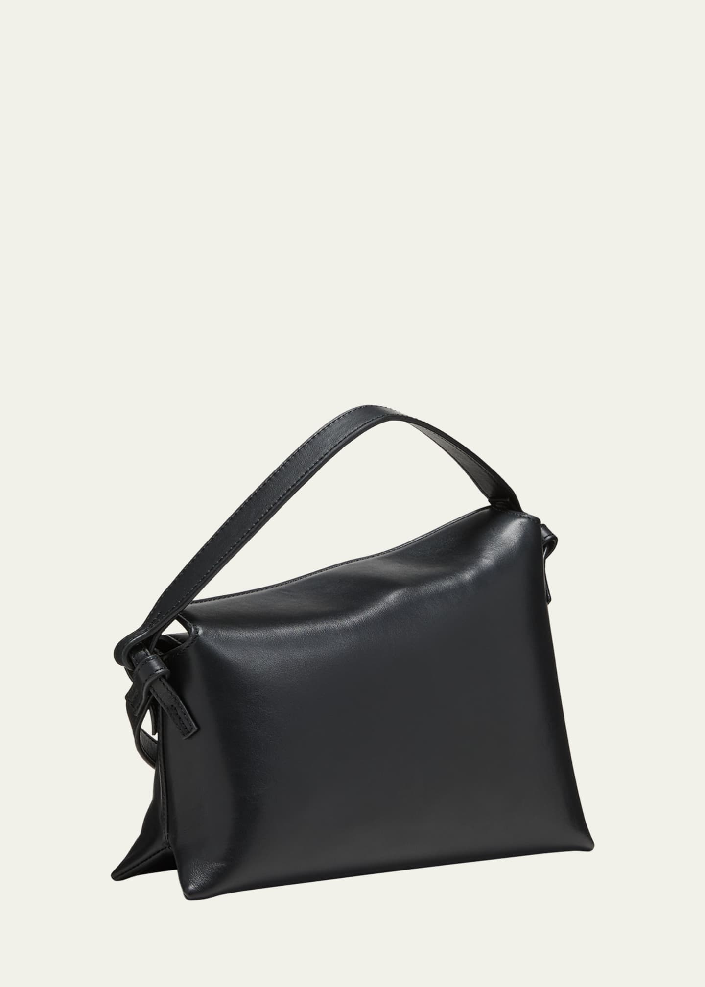 トートバッグ Elleme Mini Eva Handbag - Black - Leather DimpleToteLeatherBlack_WhiteSt
