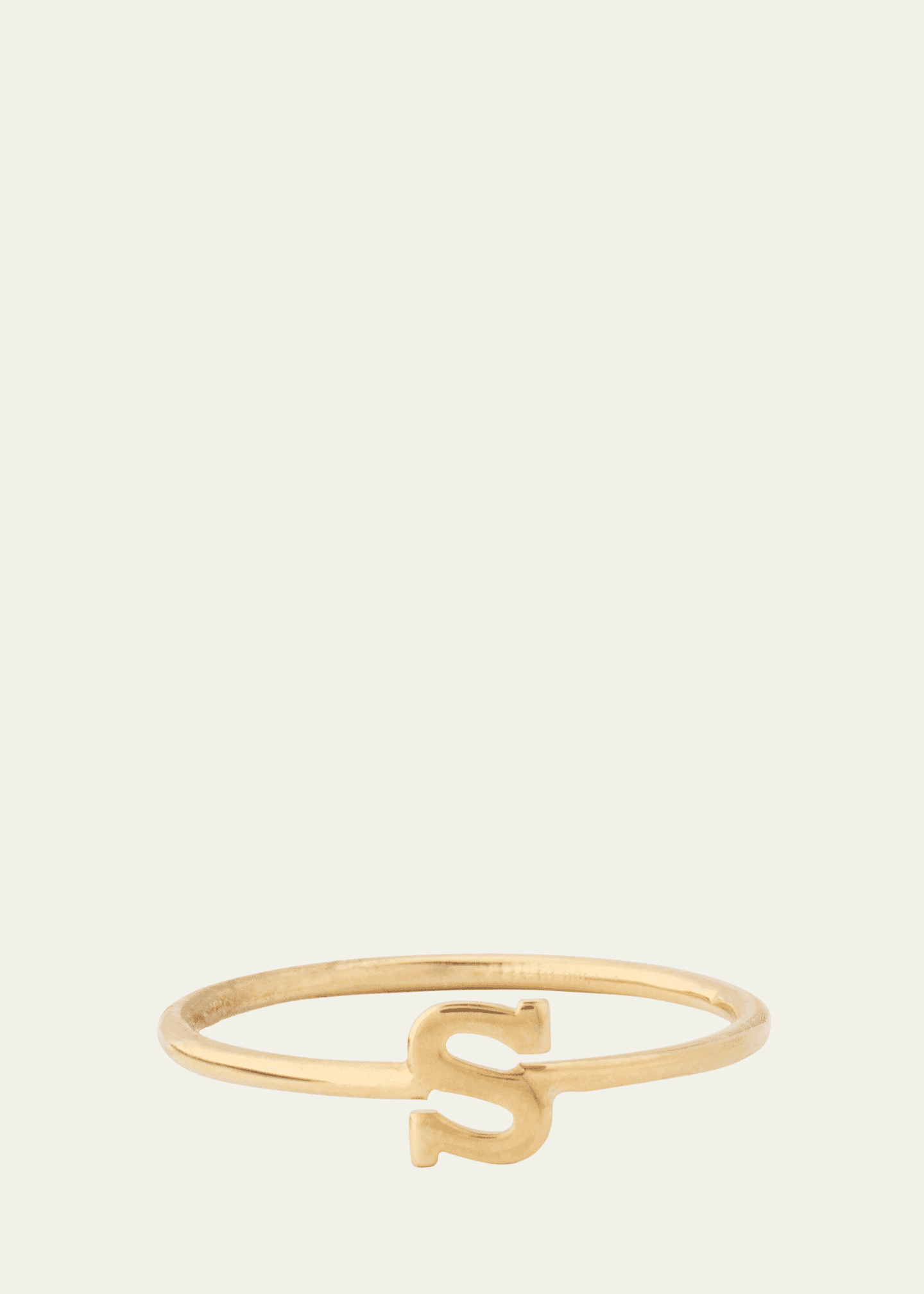 Zoe Lev Jewelry 14K Yellow Gold Initial Ring, Size 7 Image 1 of 3