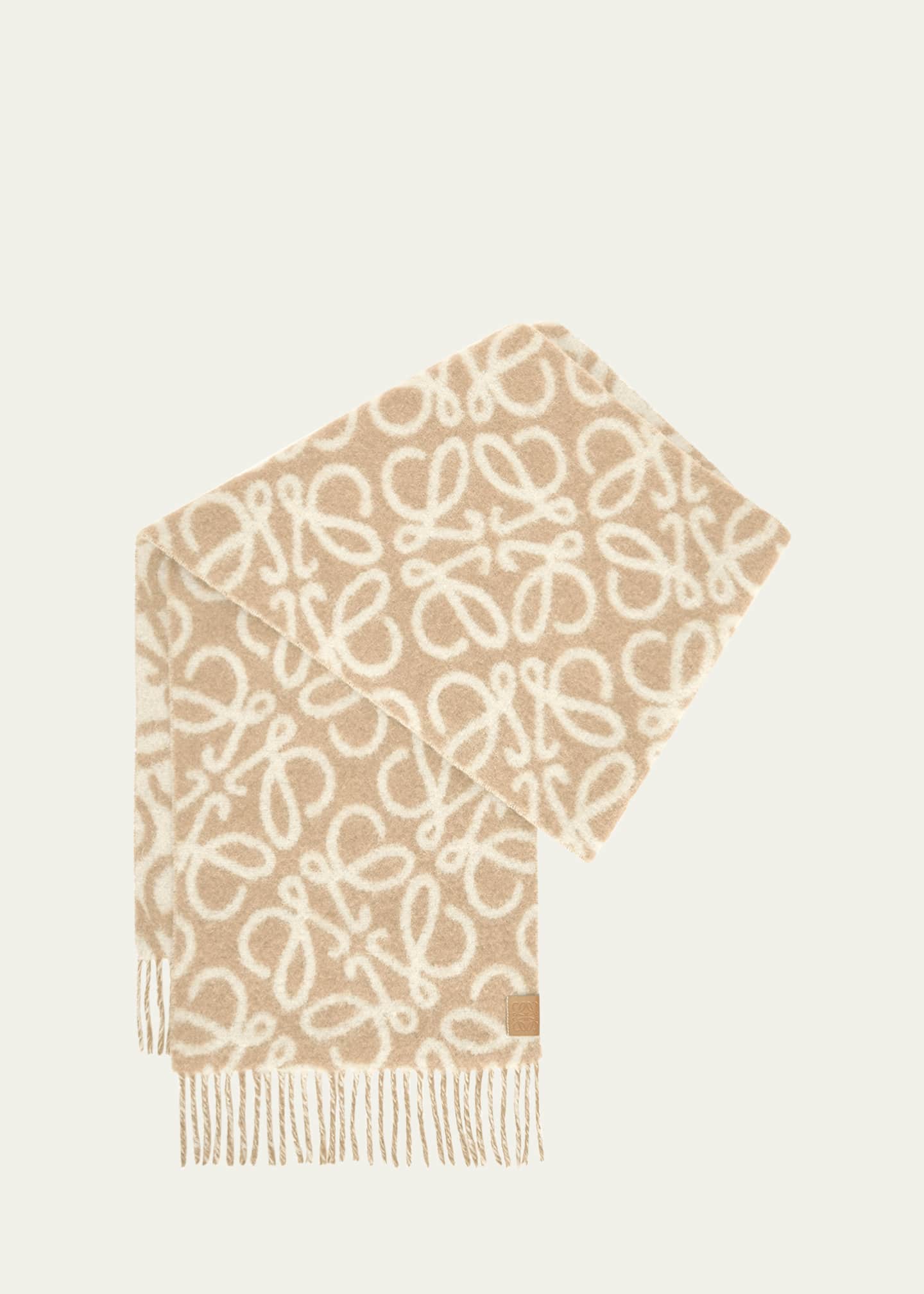 Loewe Anagram Wool-Blend Scarf Image 1 of 4
