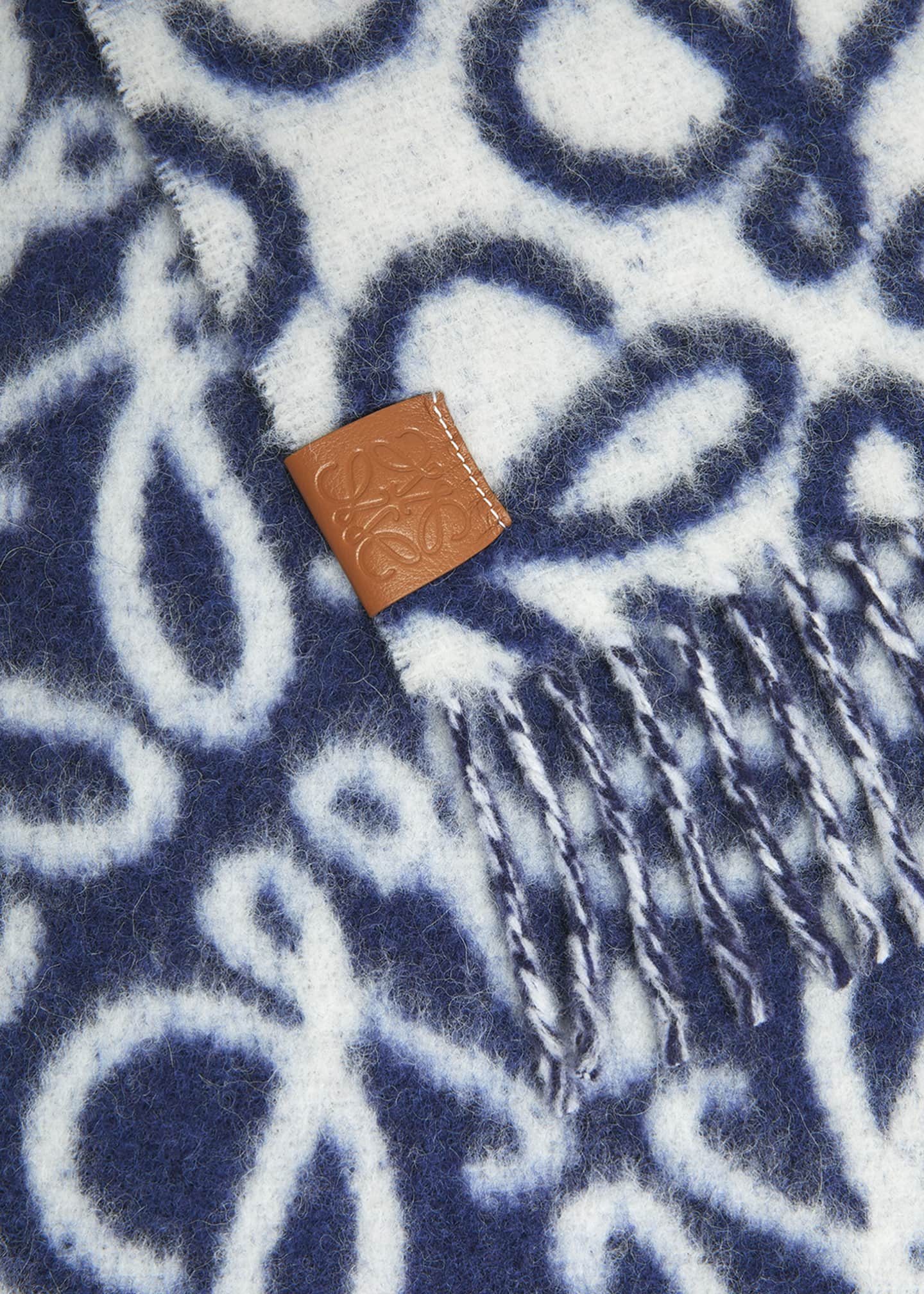 Loewe Anagram Wool-Blend Scarf Image 4 of 4