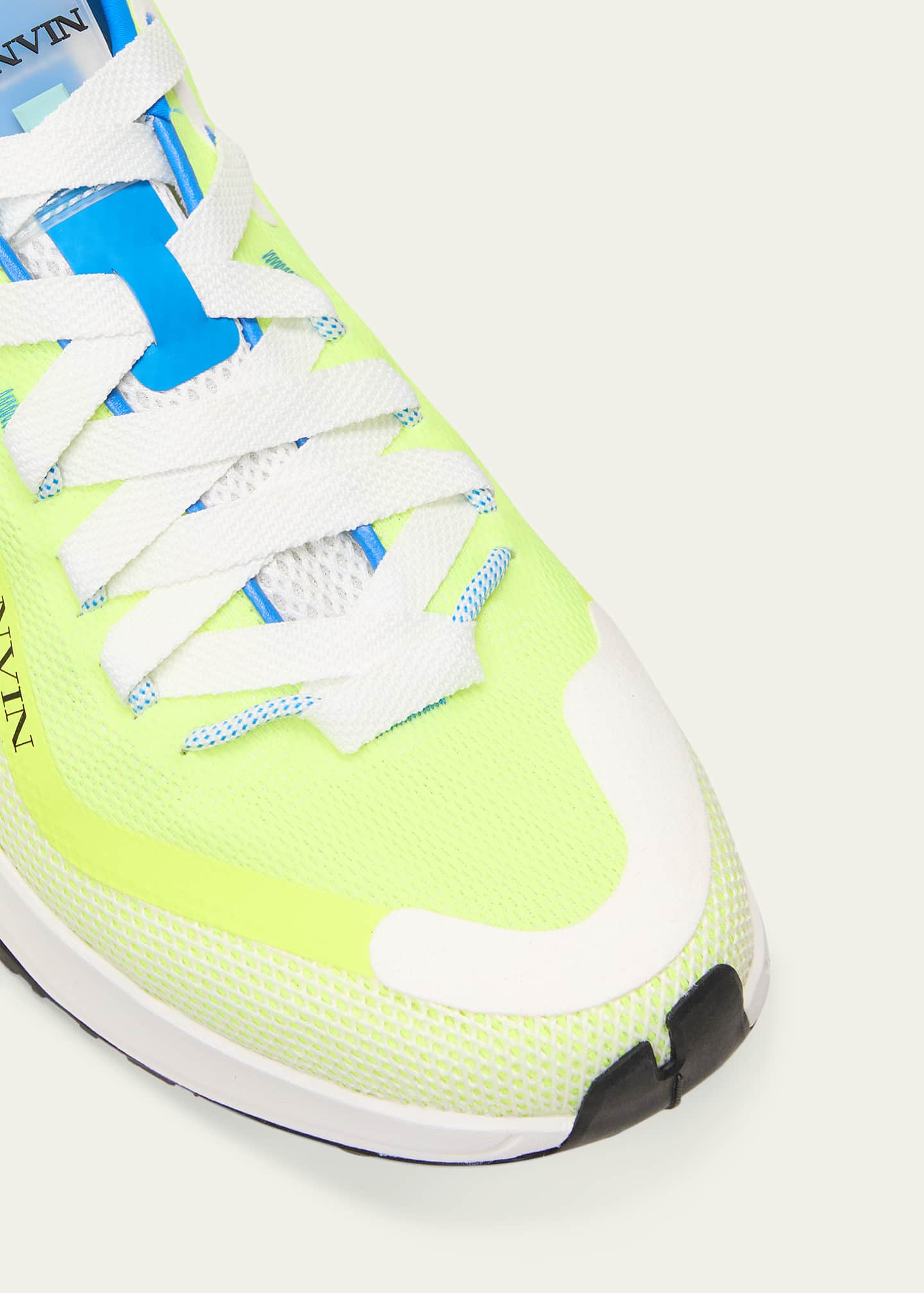 Lanvin Men s Mesh and Suede Runner Sneakers