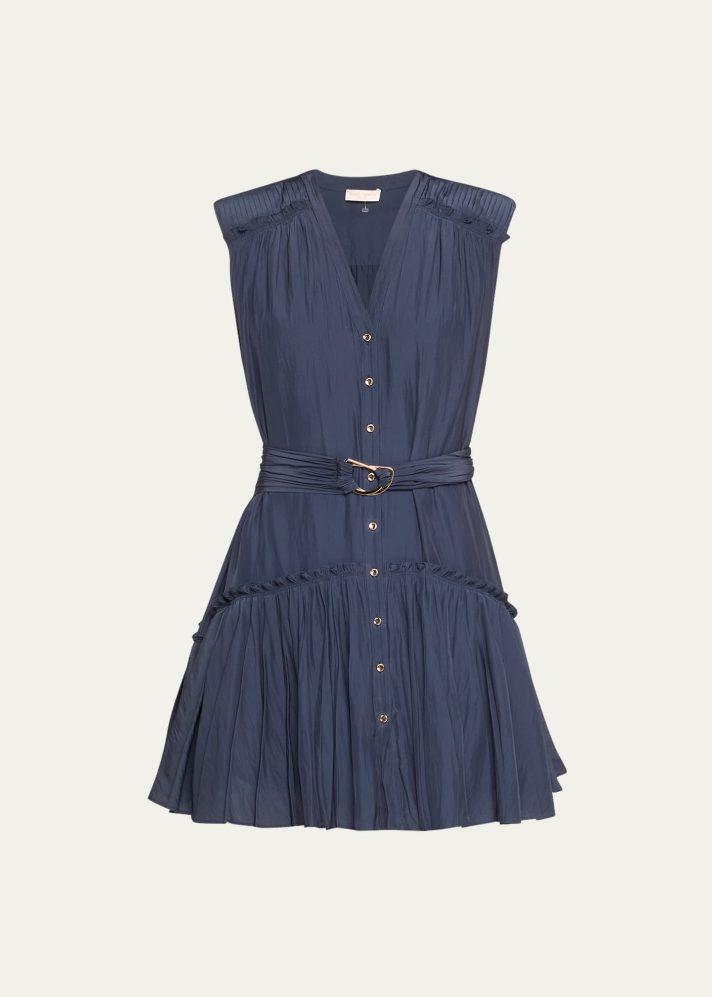Ramy Brook Miley Sleeveless Button Front Mini Dress Bergdorf Goodman