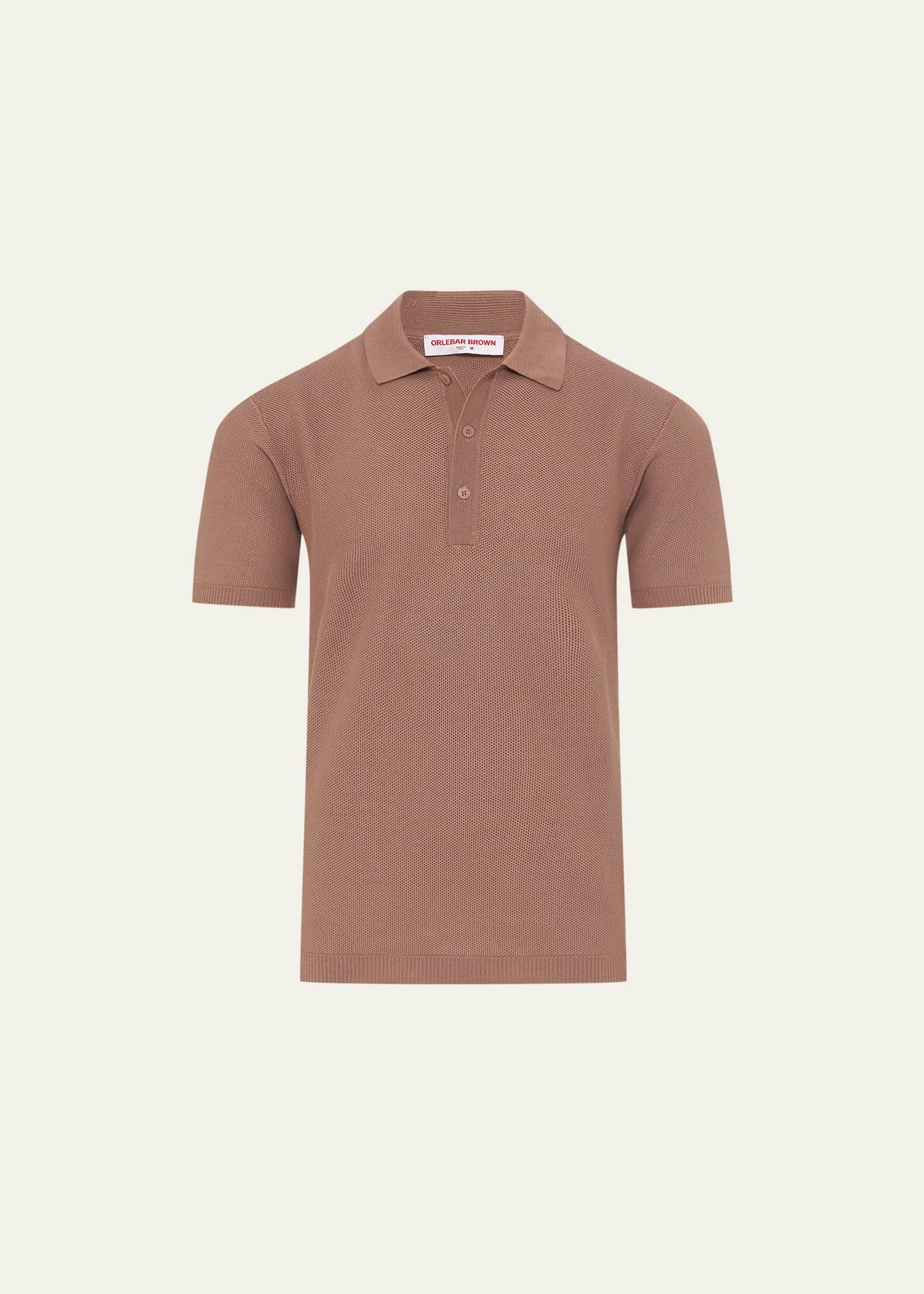 Waffle top polo shirt