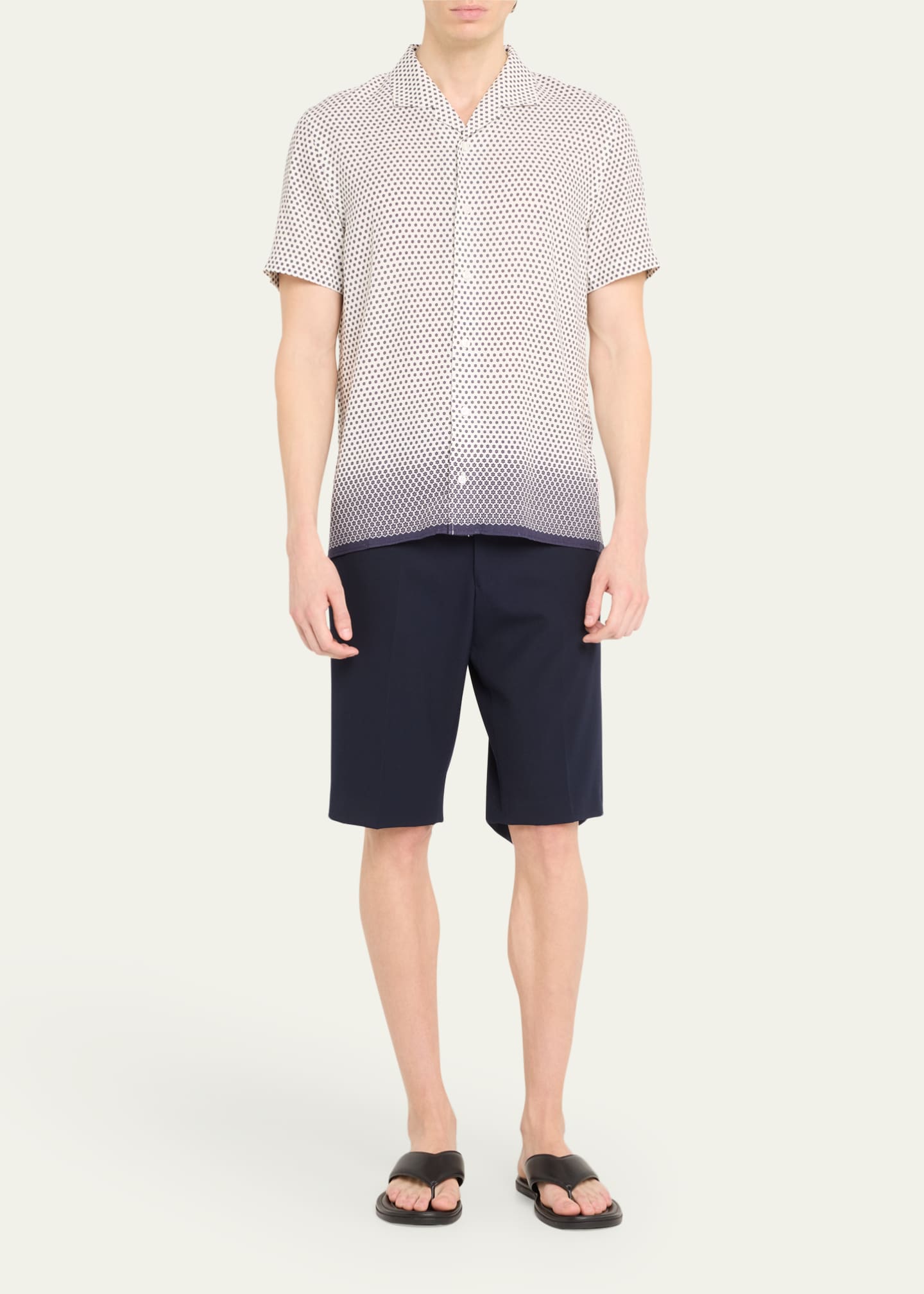 Orlebar Brown Men's Hibbert Floret Degrade Camp Shirt Image 2 of 5