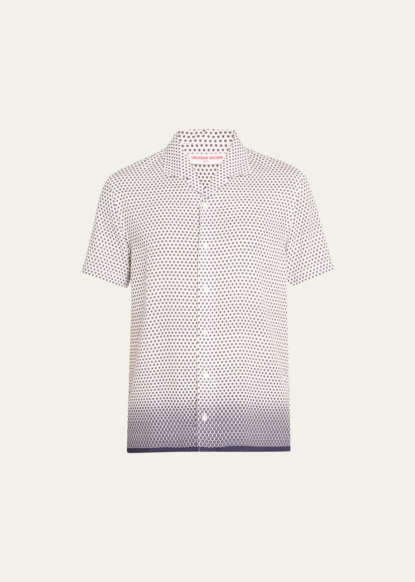 Orlebar Brown Men's Hibbert Floret Degrade Camp Shirt Image 1 of 5