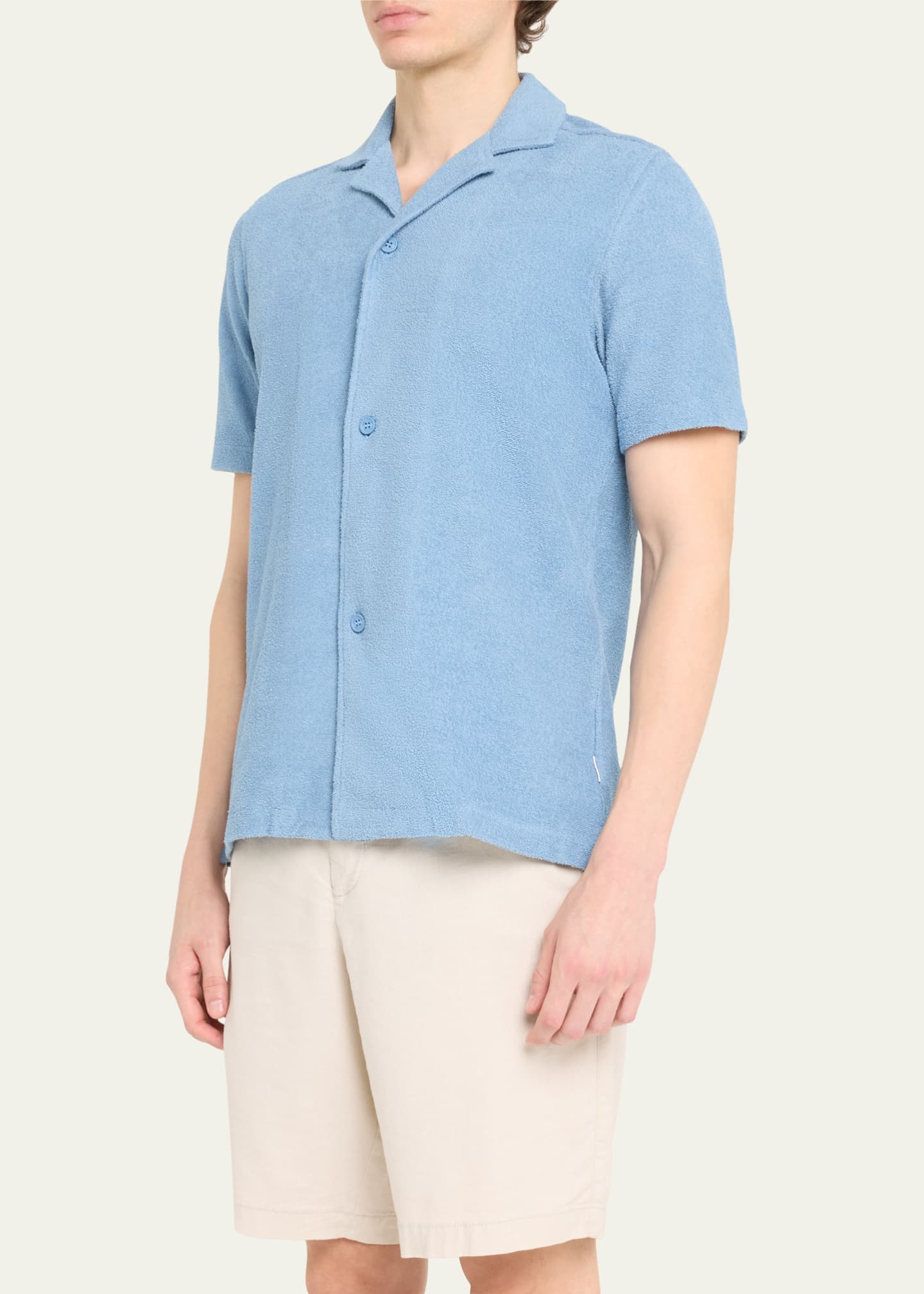 Orlebar Brown Men's Howell Terry Toweling Button-Down Shirt - Bergdorf ...