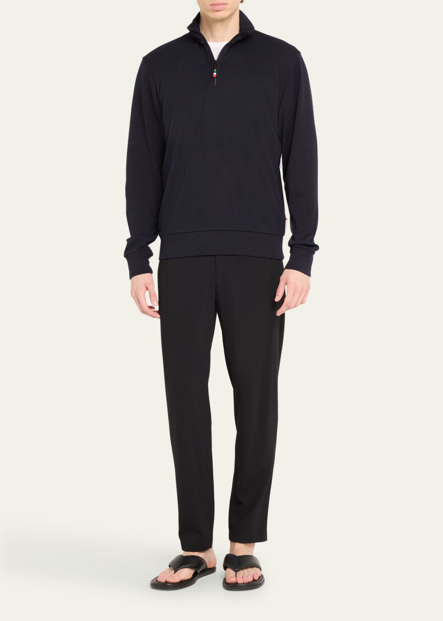 Orlebar Brown Men's Isar Quarter-Zip Sweatshirt - Bergdorf
