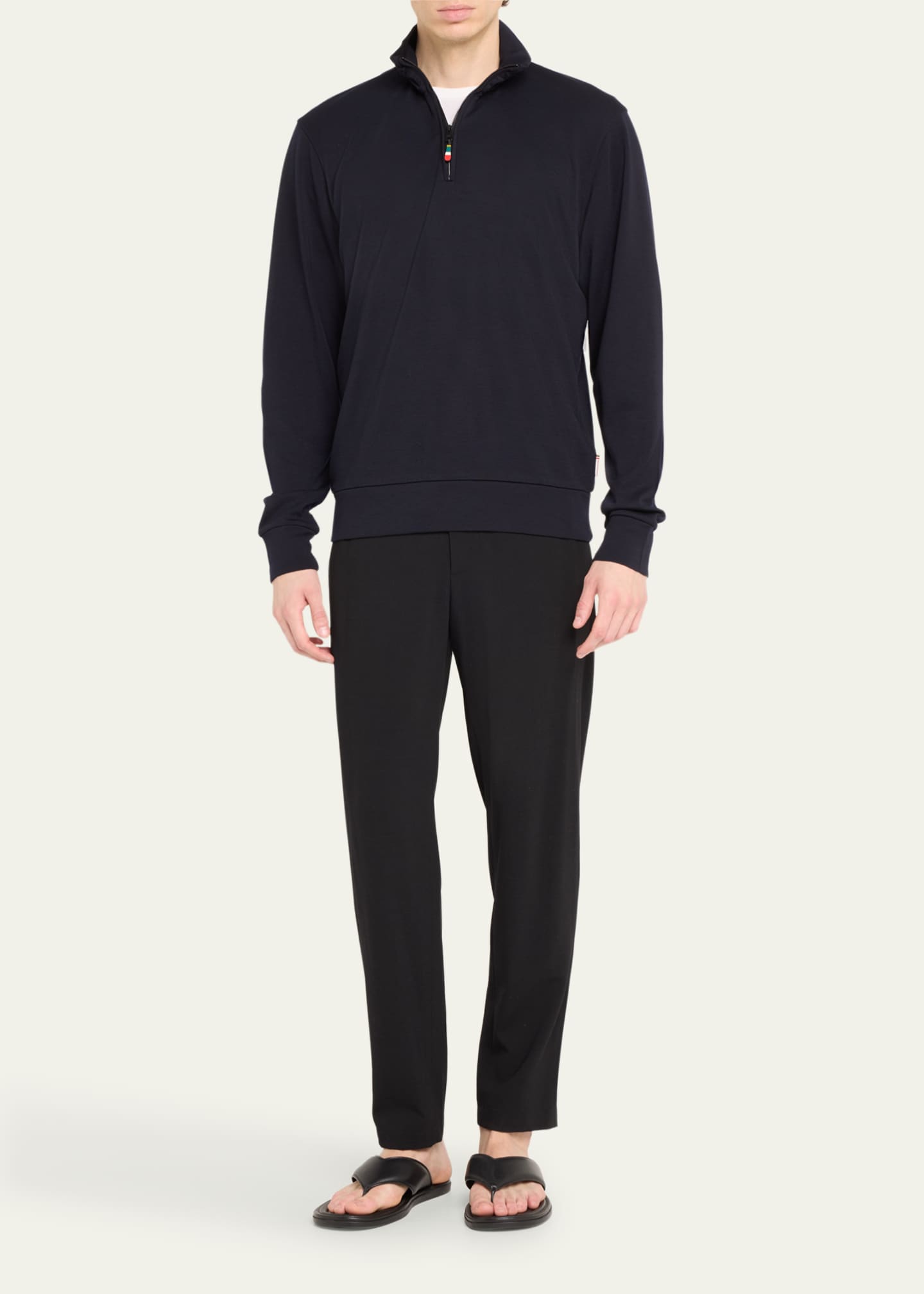 Orlebar Brown Men's Isar Quarter-Zip Sweatshirt - Bergdorf Goodman