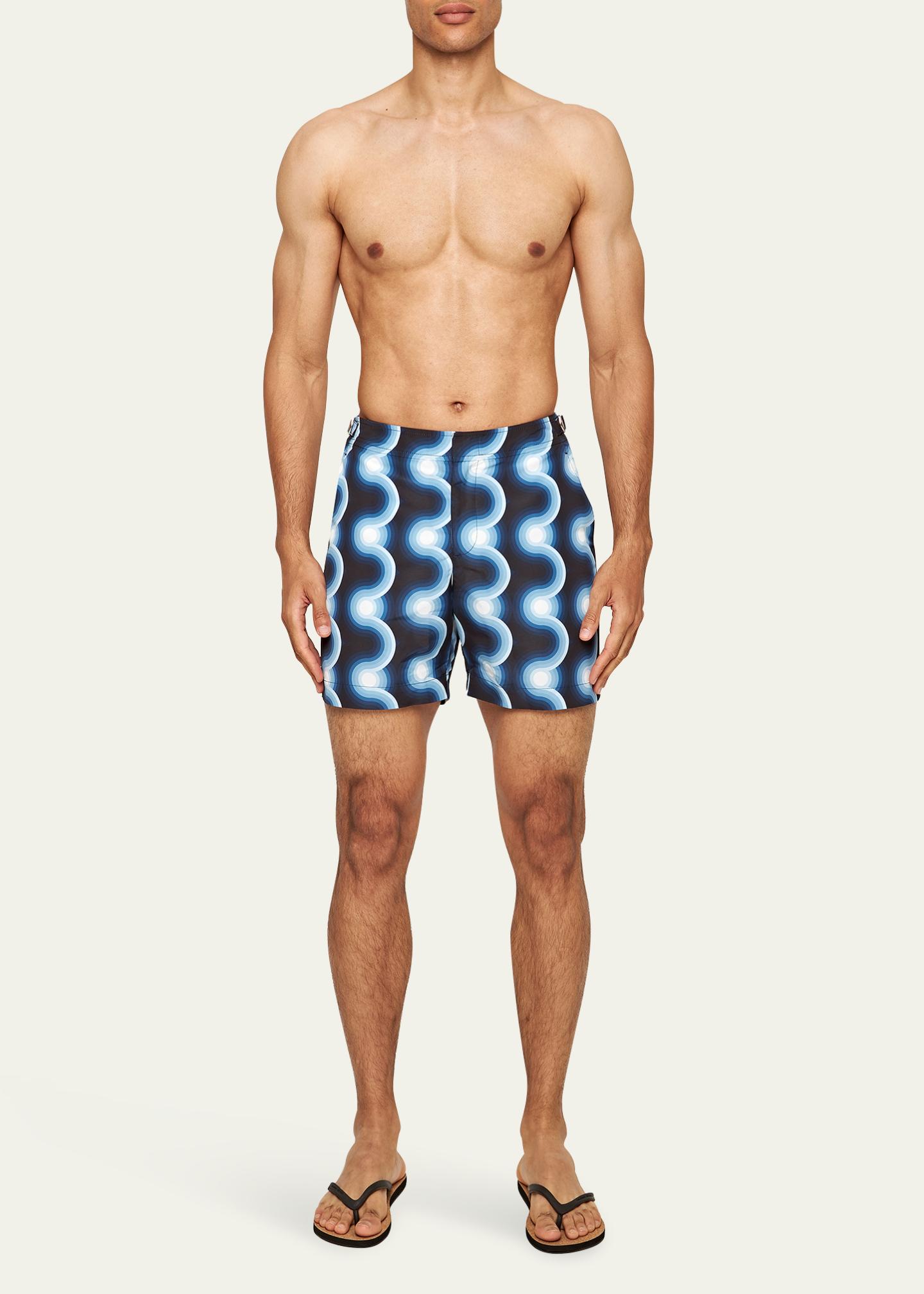 Orlebar Brown Men's Bulldog Wave Swim Shorts - Bergdorf Goodman