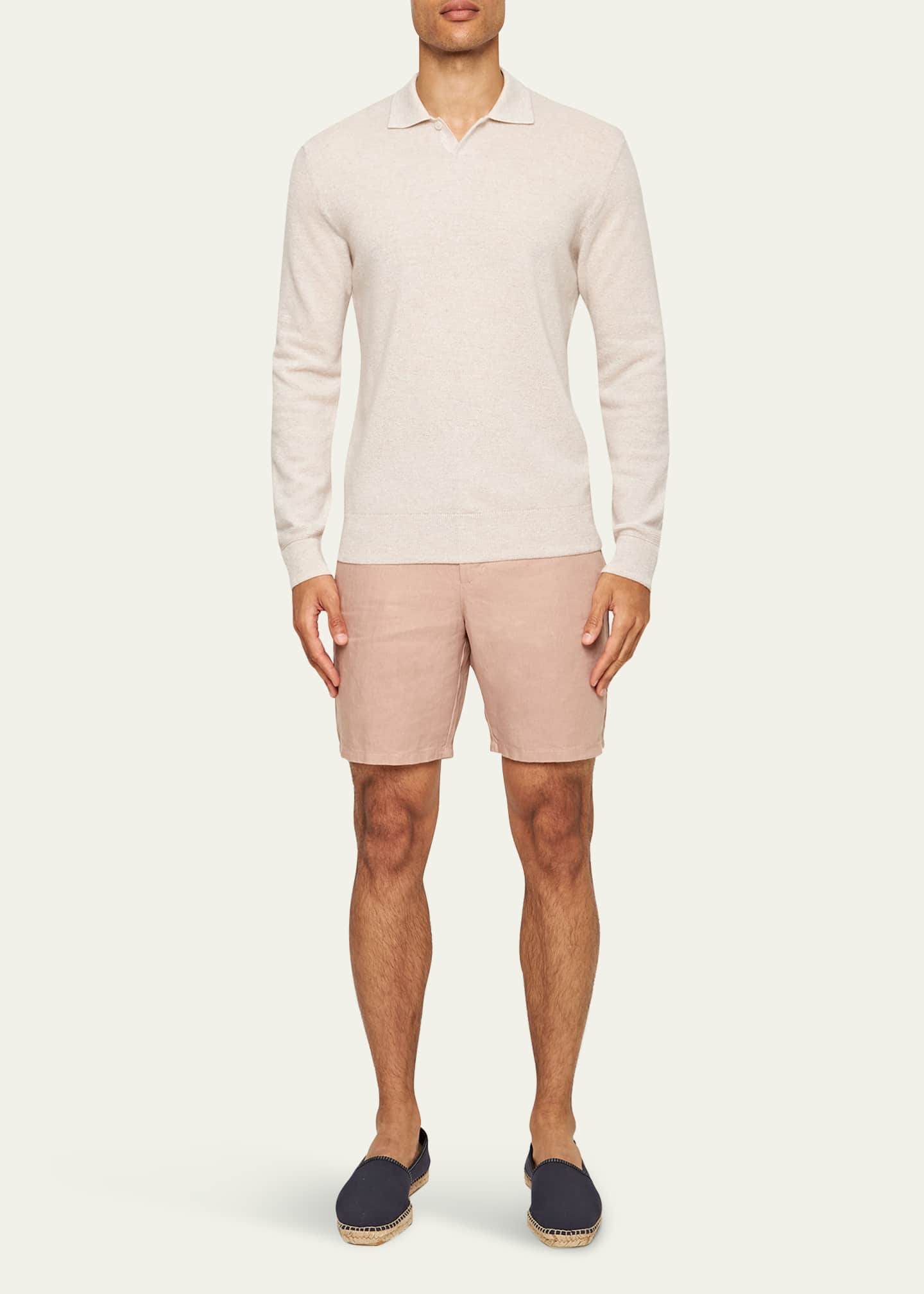 Orlebar Brown Men's Bruno Cashmere Polo Shirt Image 2 of 3