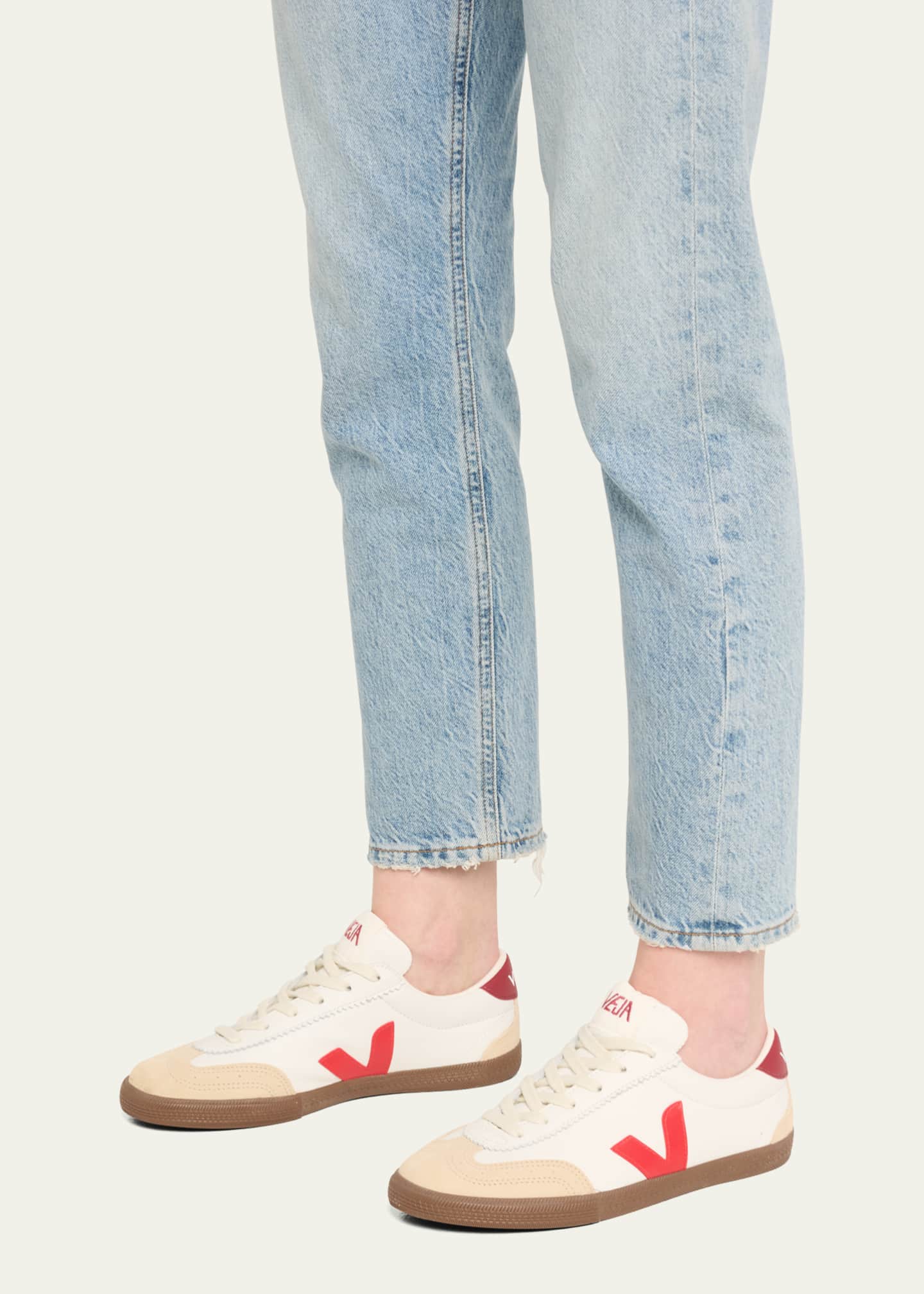 VEJA Volley Tricolored Low-Top Court Sneakers Image 2 of 5