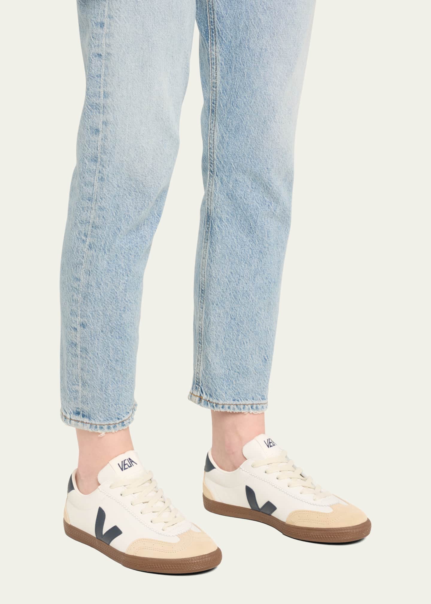 VEJA Volley Tricolored Low-Top Court Sneakers Image 2 of 5