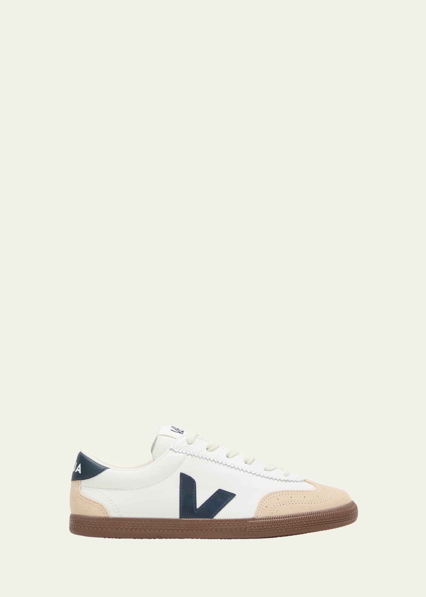 VEJA Volley Tricolored Low-Top Court Sneakers Image 1 of 5
