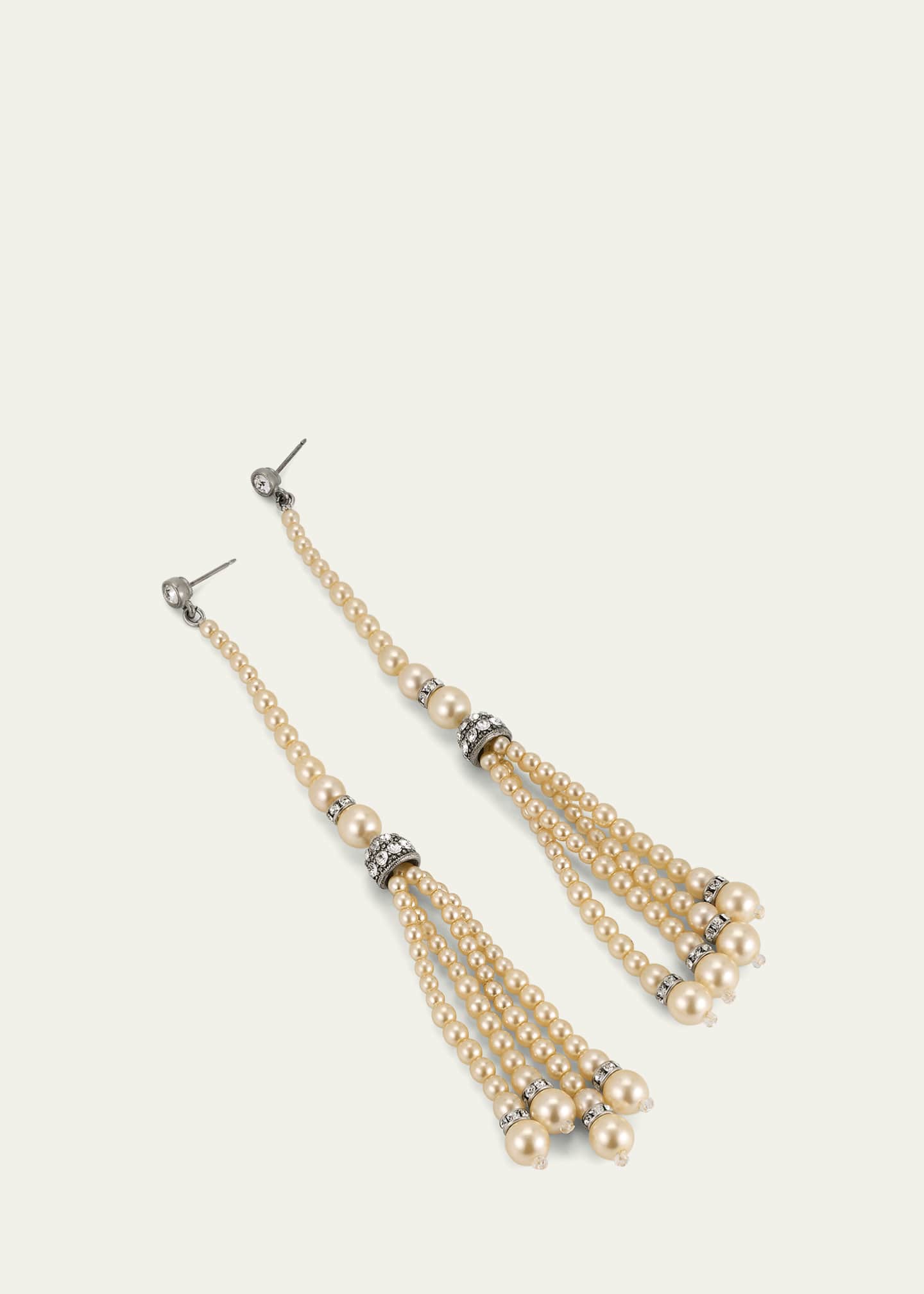 Ben-Amun Pearly Tassel Earrings Image 3 of 4