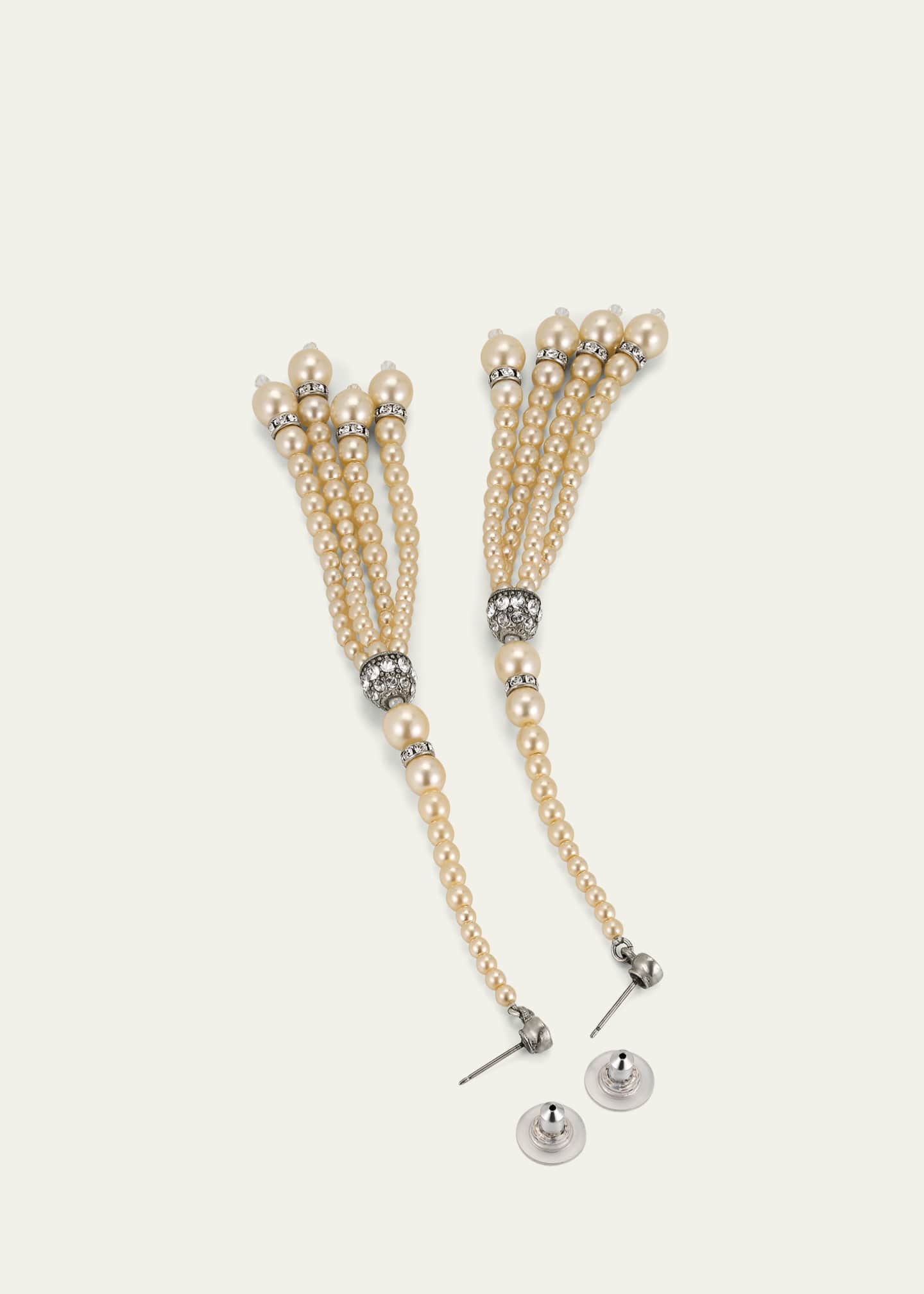 Ben-Amun Pearly Tassel Earrings Image 4 of 4