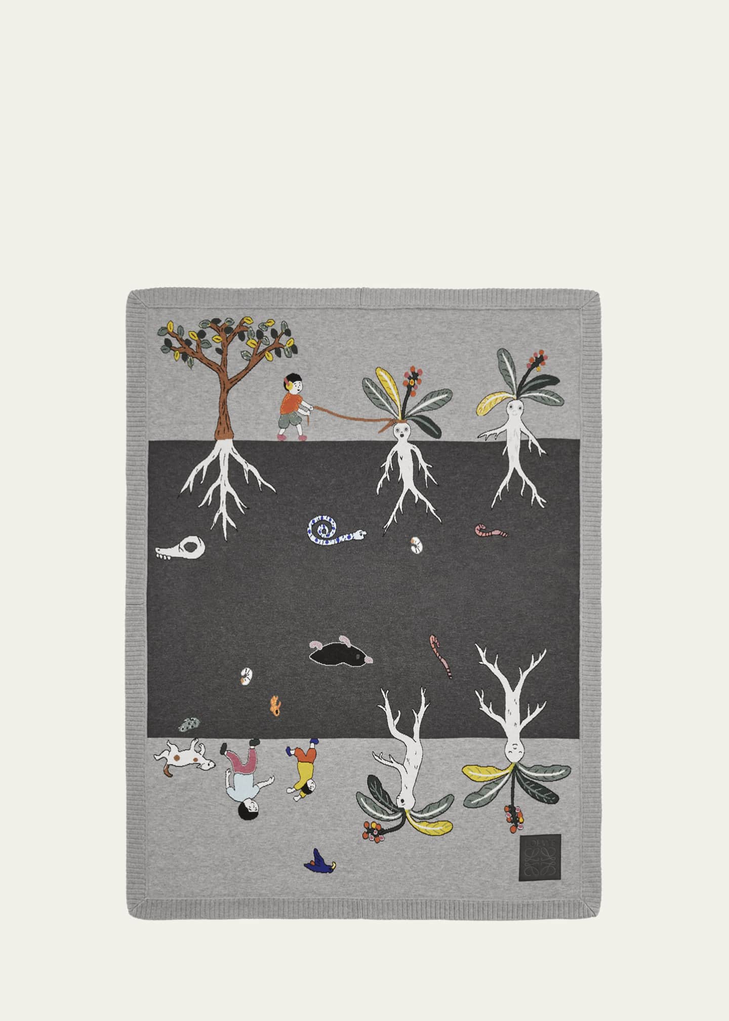 Loewe Mandrake Blanket, 55" x 79" Image 2 of 3