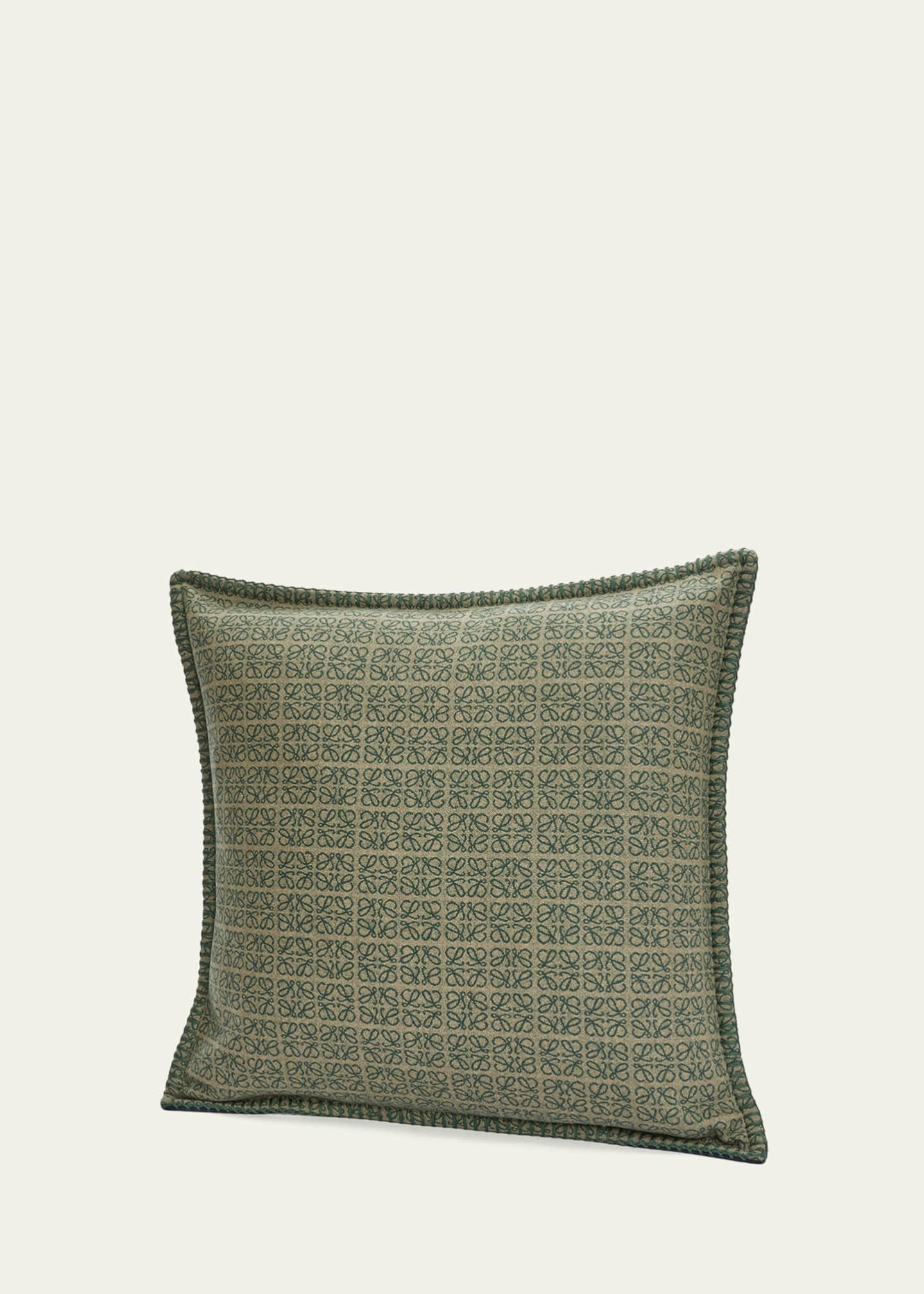 Loewe Anagram Wool Jacquard Cushion, 19.5" Square Image 2 of 4