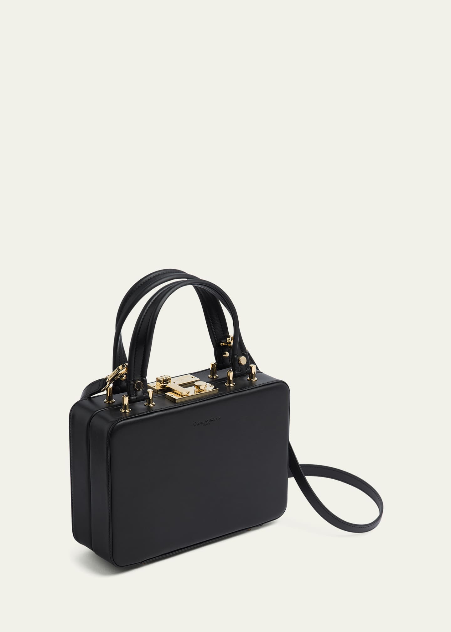 Gianvito Rossi Vali Box Leather Top-Handle Bag - Bergdorf Goodman
