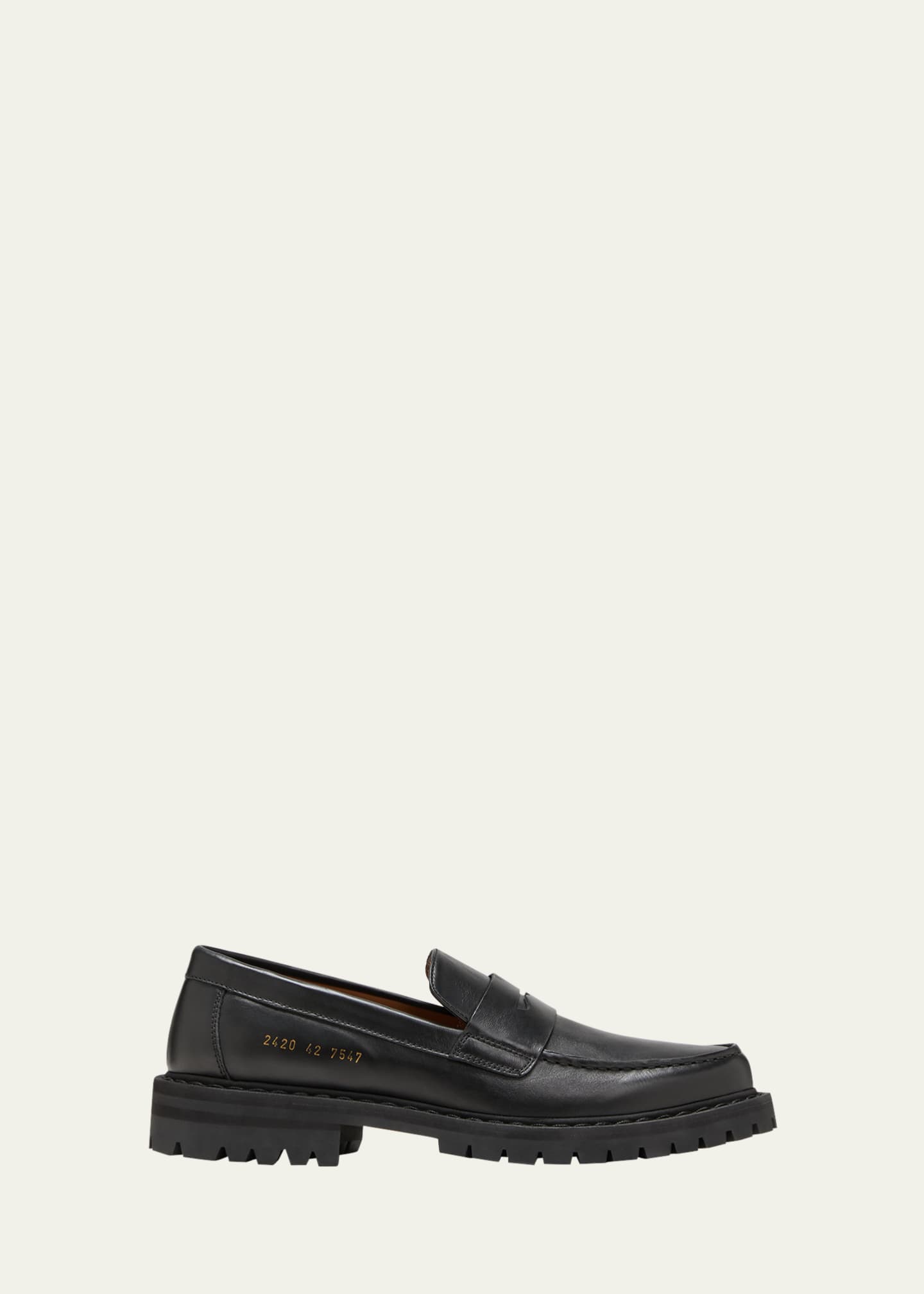 Common Projects Men s Tread Sole Leather Penny Loafers Bergdorf