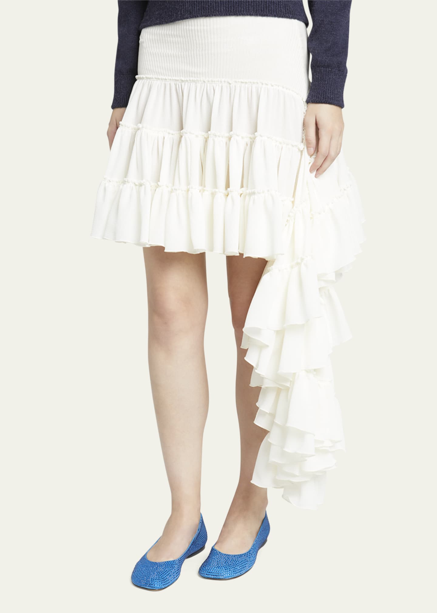 Loewe Toy Strass Leather Ballerina Flats - Bergdorf Goodman