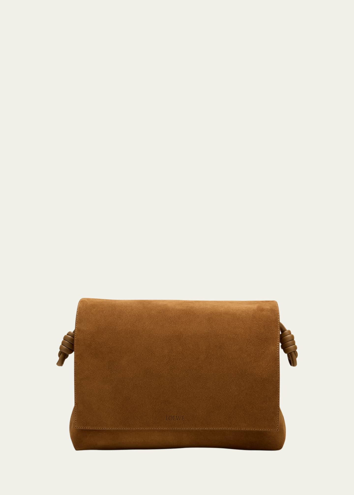 Loewe Flamenco Satchel in Suede Leather Image 1 of 5