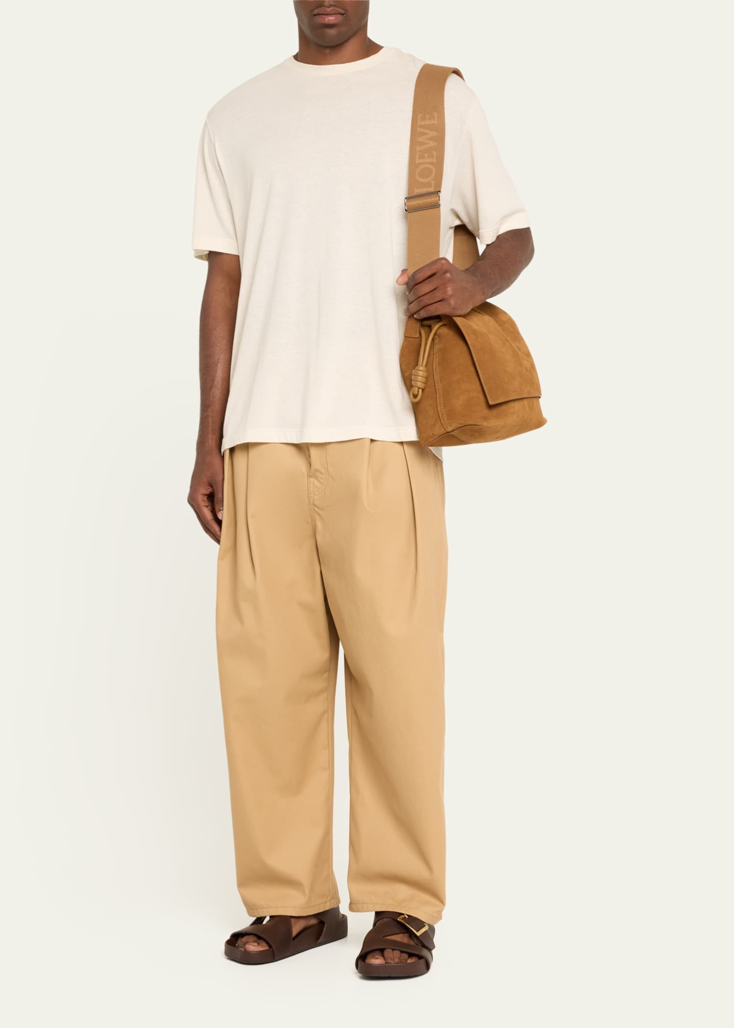 Loewe Flamenco Satchel in Suede Leather Image 5 of 5