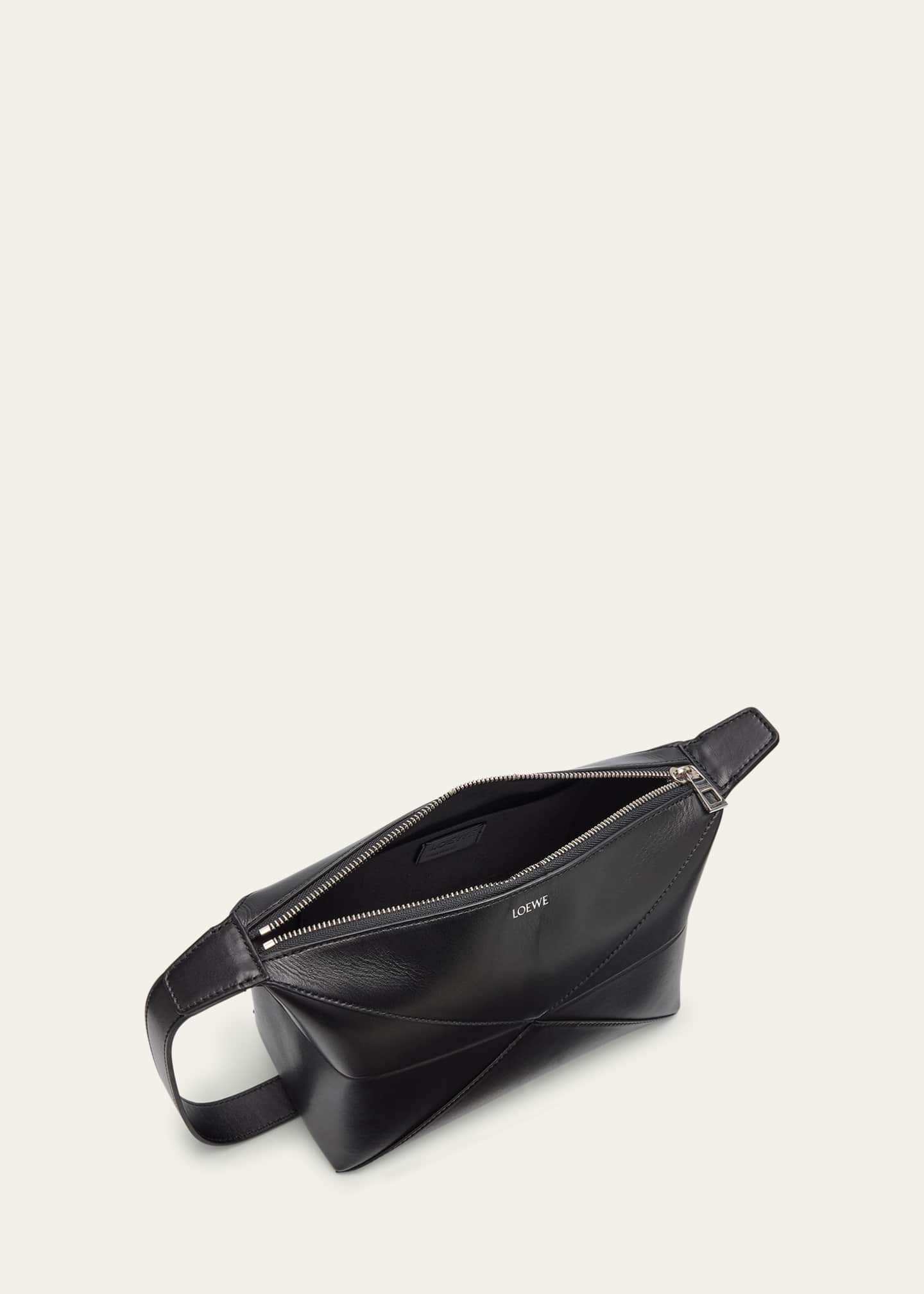 Loewe Men's Puzzle Fold Leather Toiletry Bag Image 3 of 4