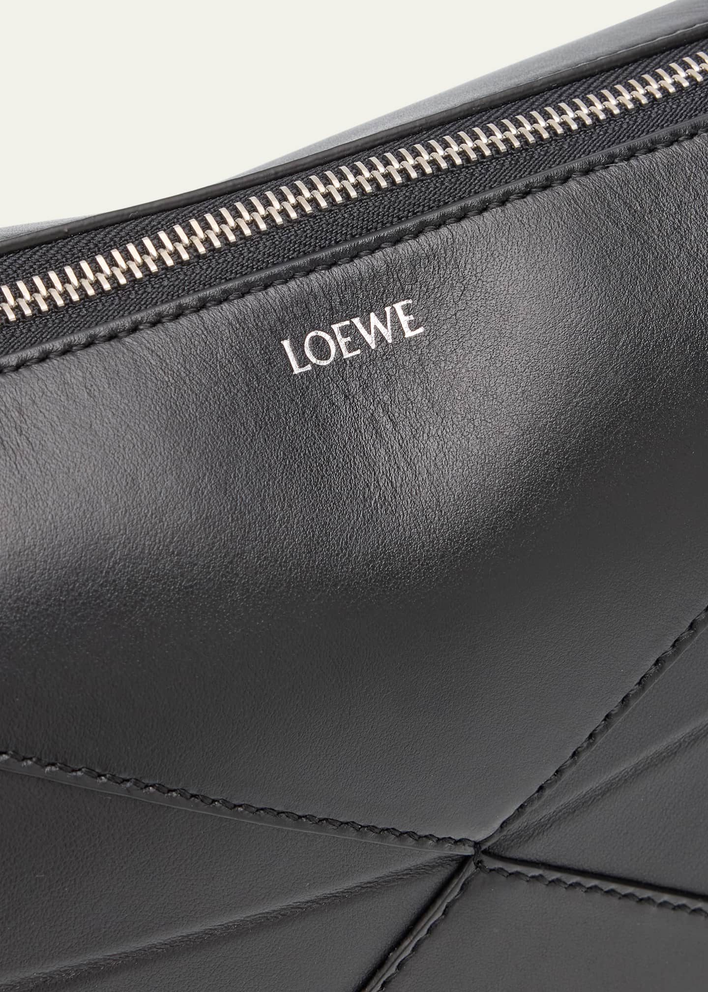 Loewe Men's Puzzle Fold Leather Toiletry Bag Image 4 of 4