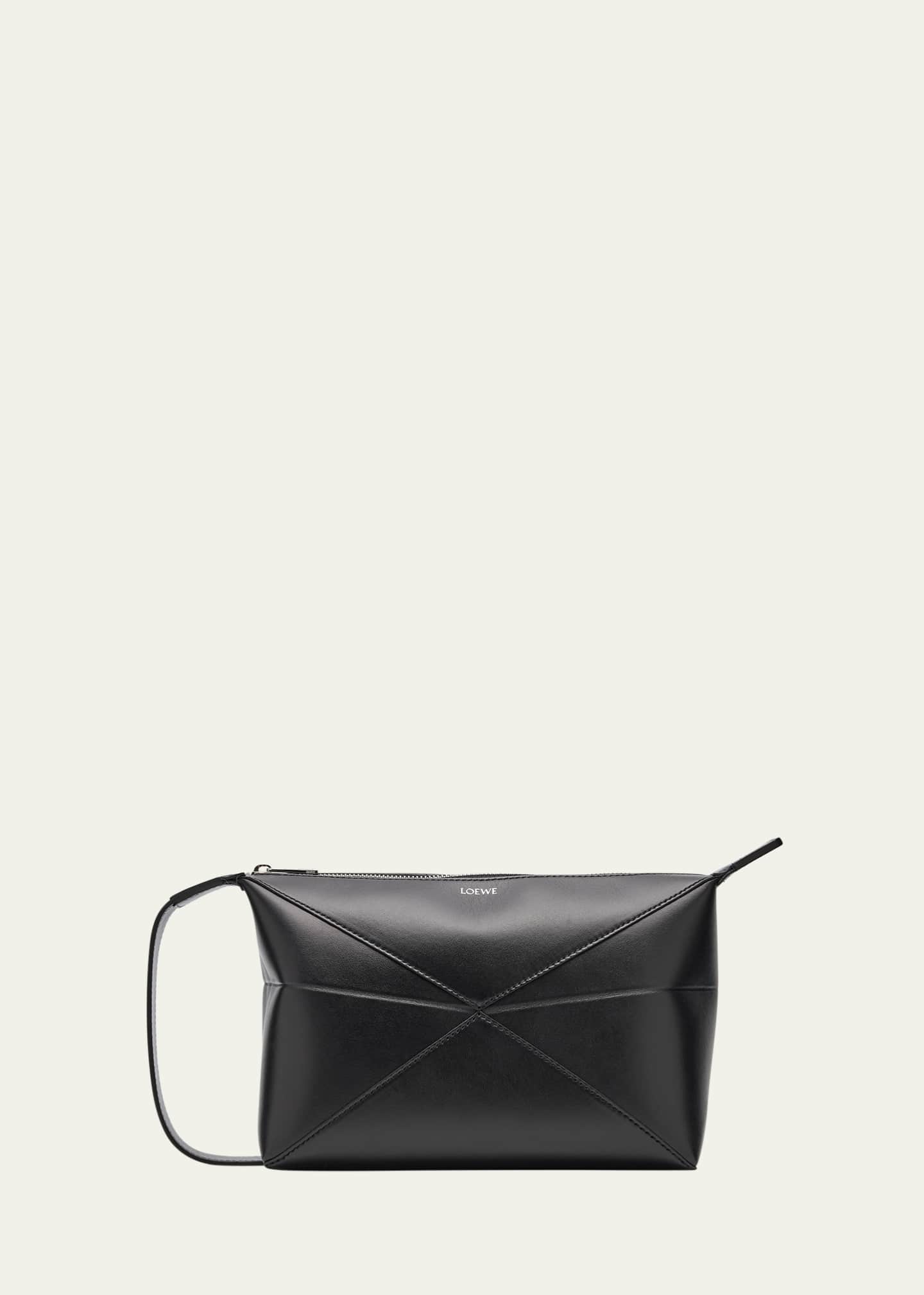 Loewe Men's Puzzle Fold Leather Toiletry Bag Image 1 of 4
