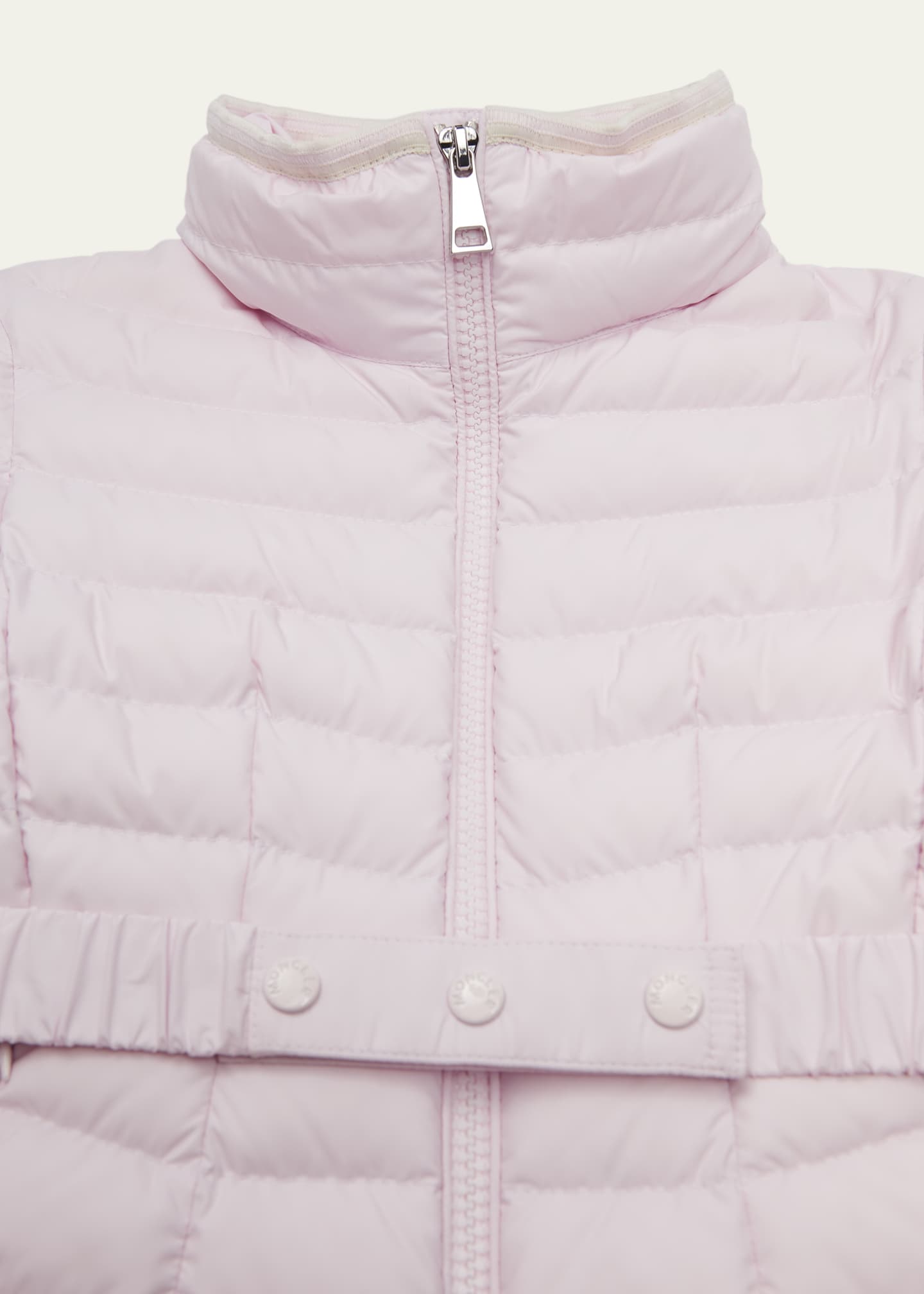 Moncler Girl s Dinka Nipped Waist Puffer Jacket Size 8 14