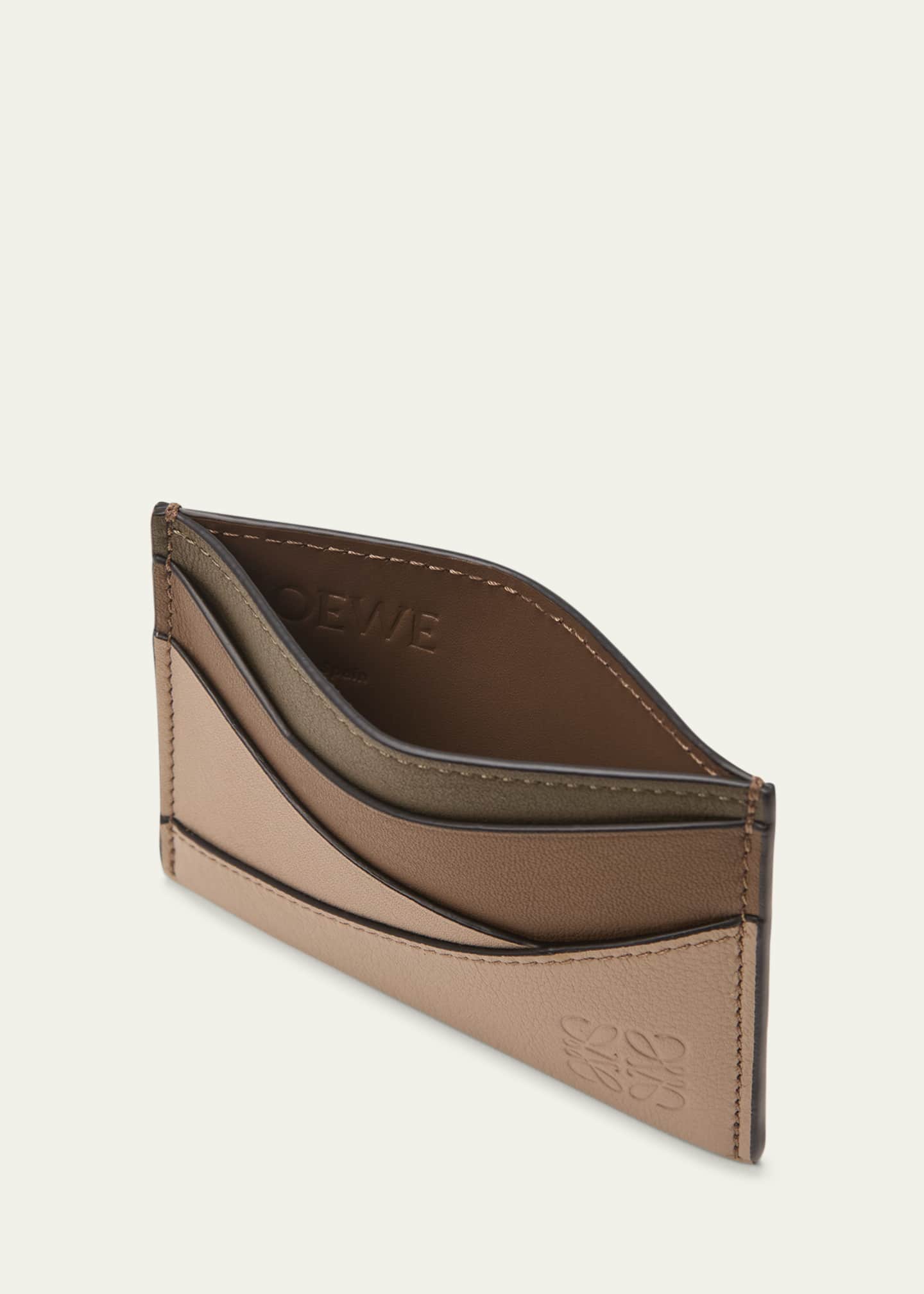 Loewe Men s Puzzle Calfskin Card Holder Bergdorf Goodman