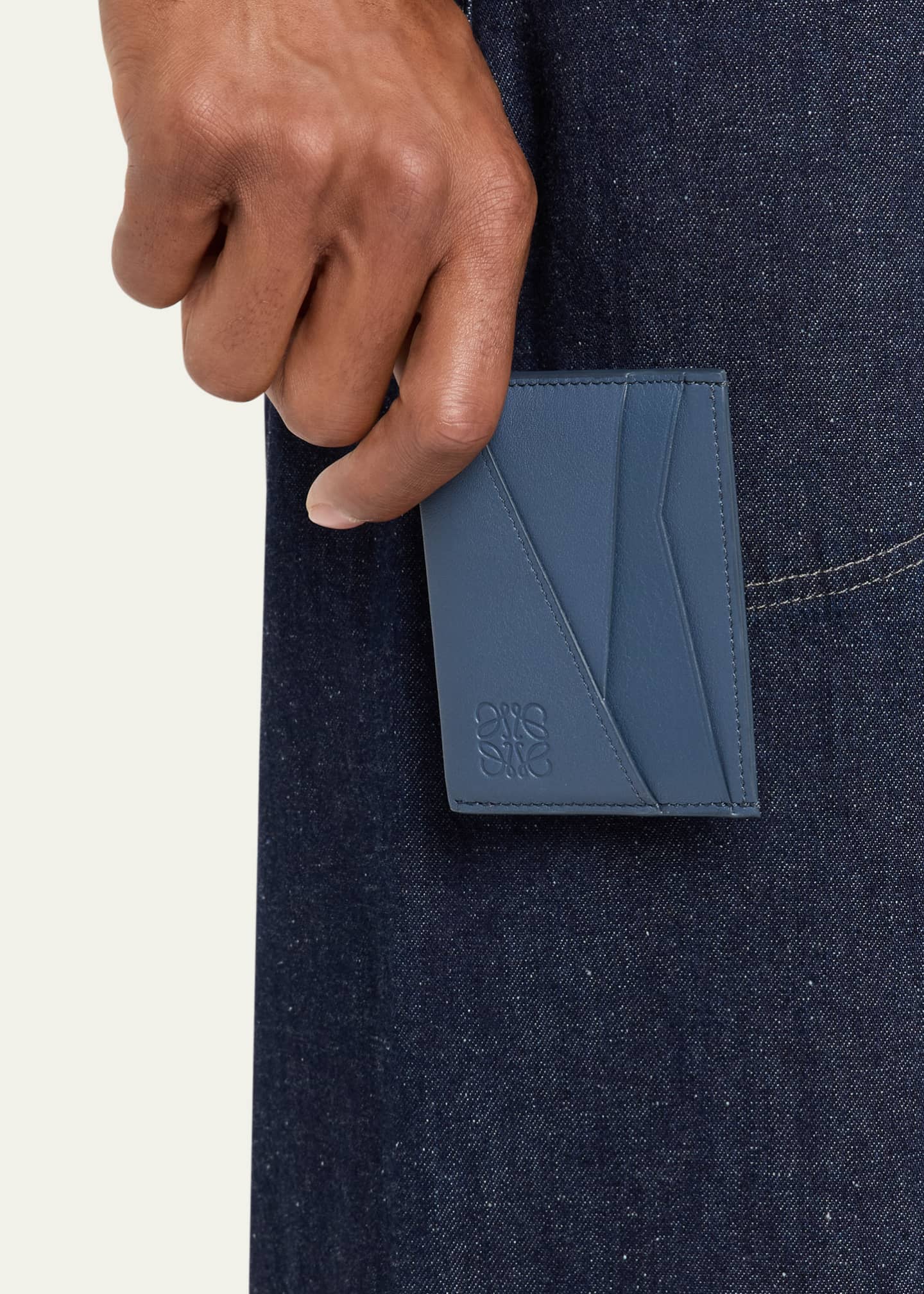 Loewe Men's Puzzle Calfskin Card Holder Image 2 of 4
