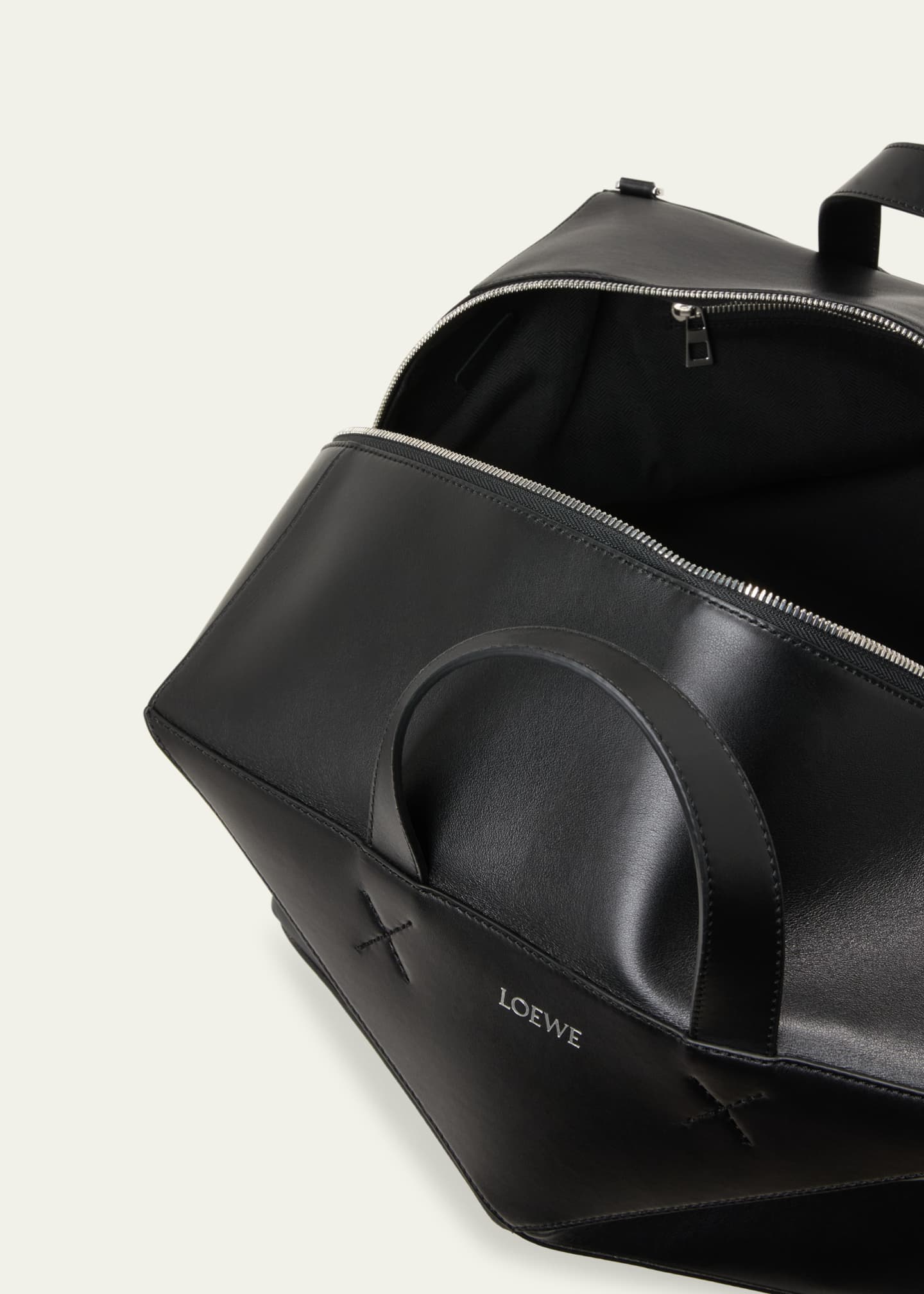 Loewe Men's Puzzle Fold Leather Duffle Bag Image 4 of 5