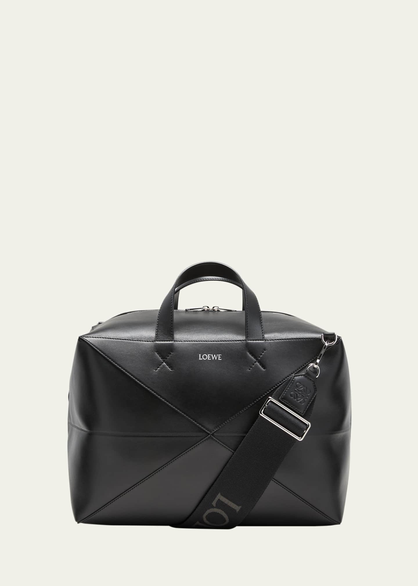 Loewe Men's Puzzle Fold Leather Duffle Bag Image 1 of 5