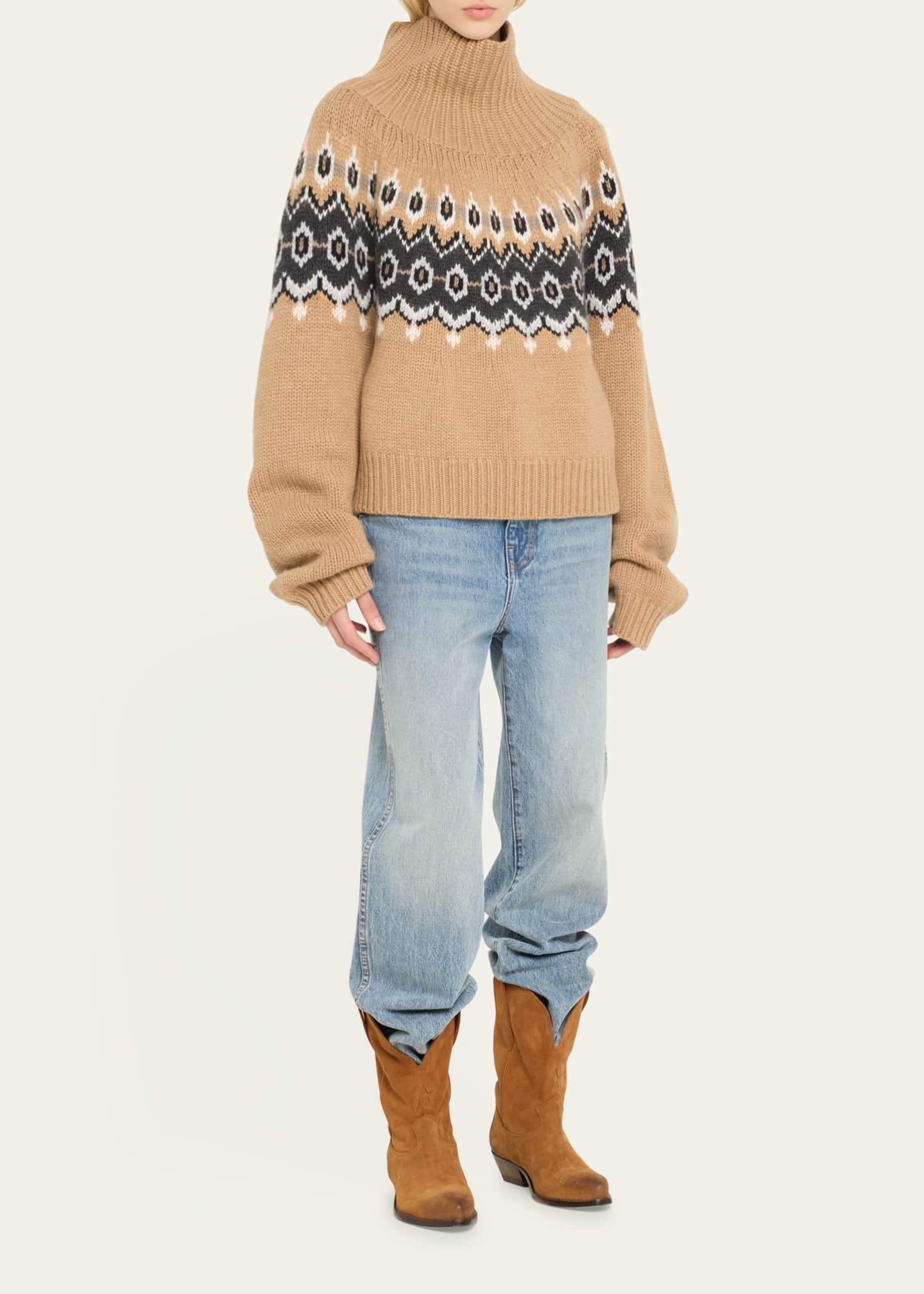 Golden Goose Wish Star Suede Cowboy Boots Image 3 of 5