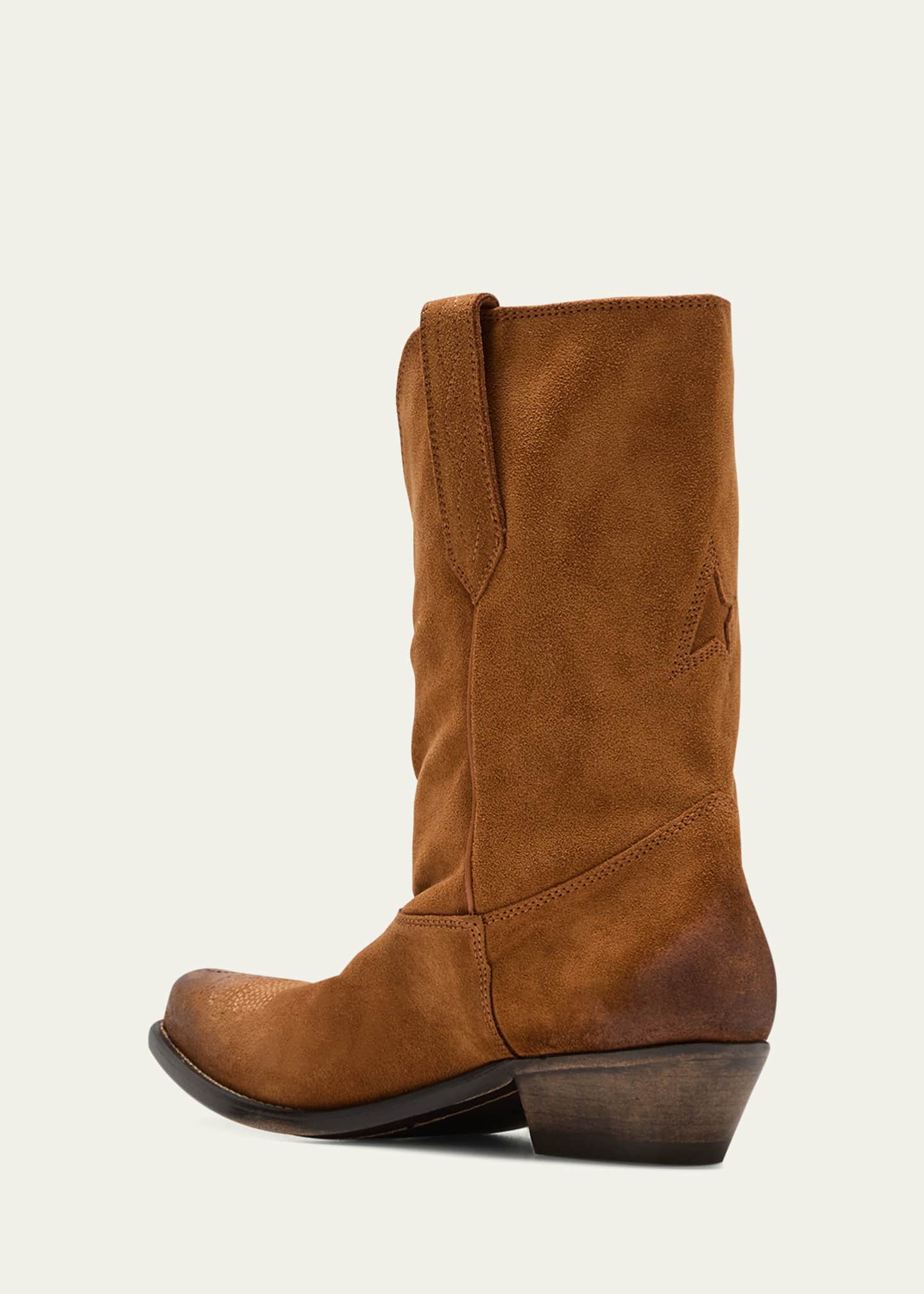 Golden Goose Wish Star Suede Cowboy Boots Image 4 of 5