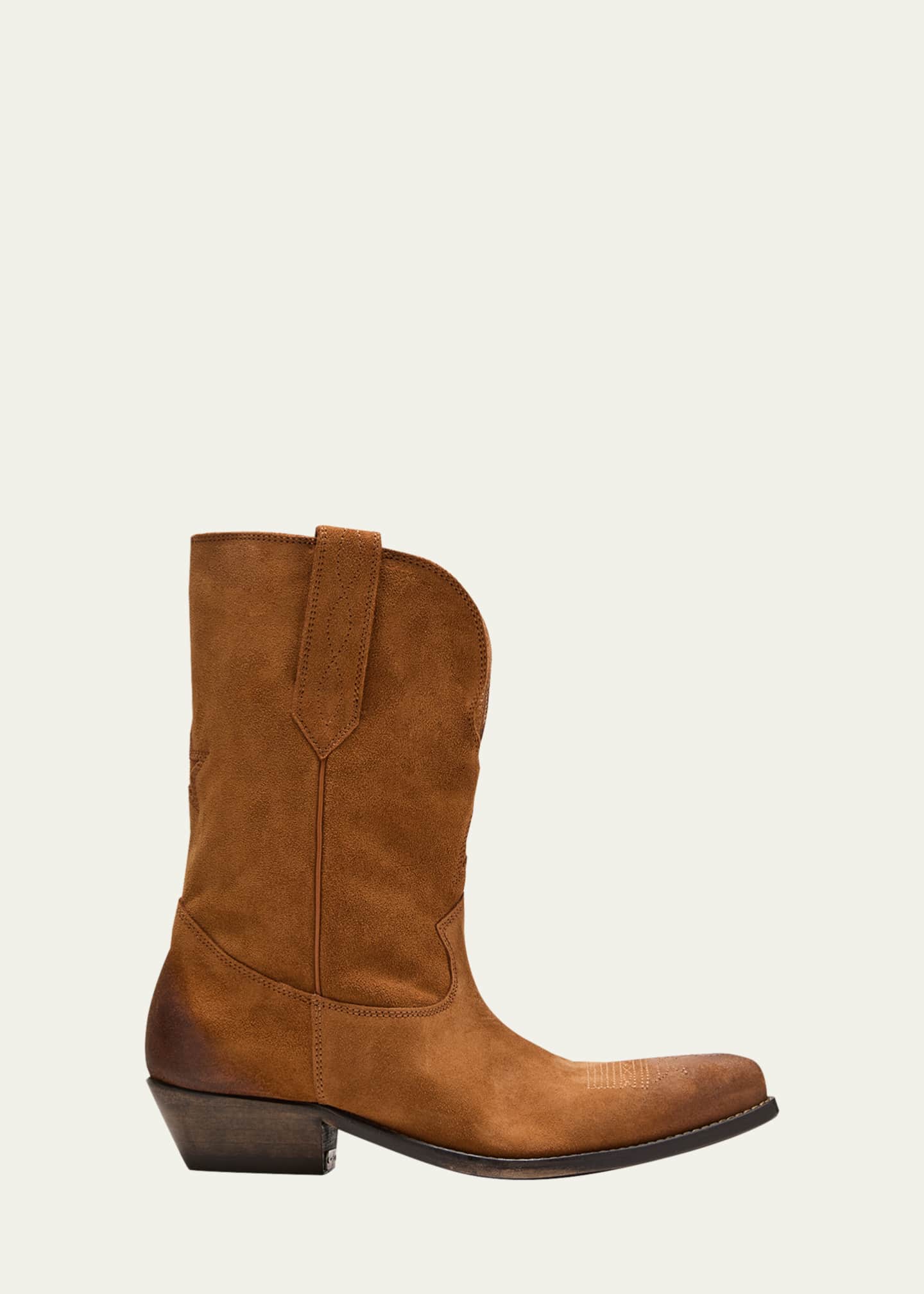 Golden Goose Wish Star Suede Cowboy Boots Image 1 of 5