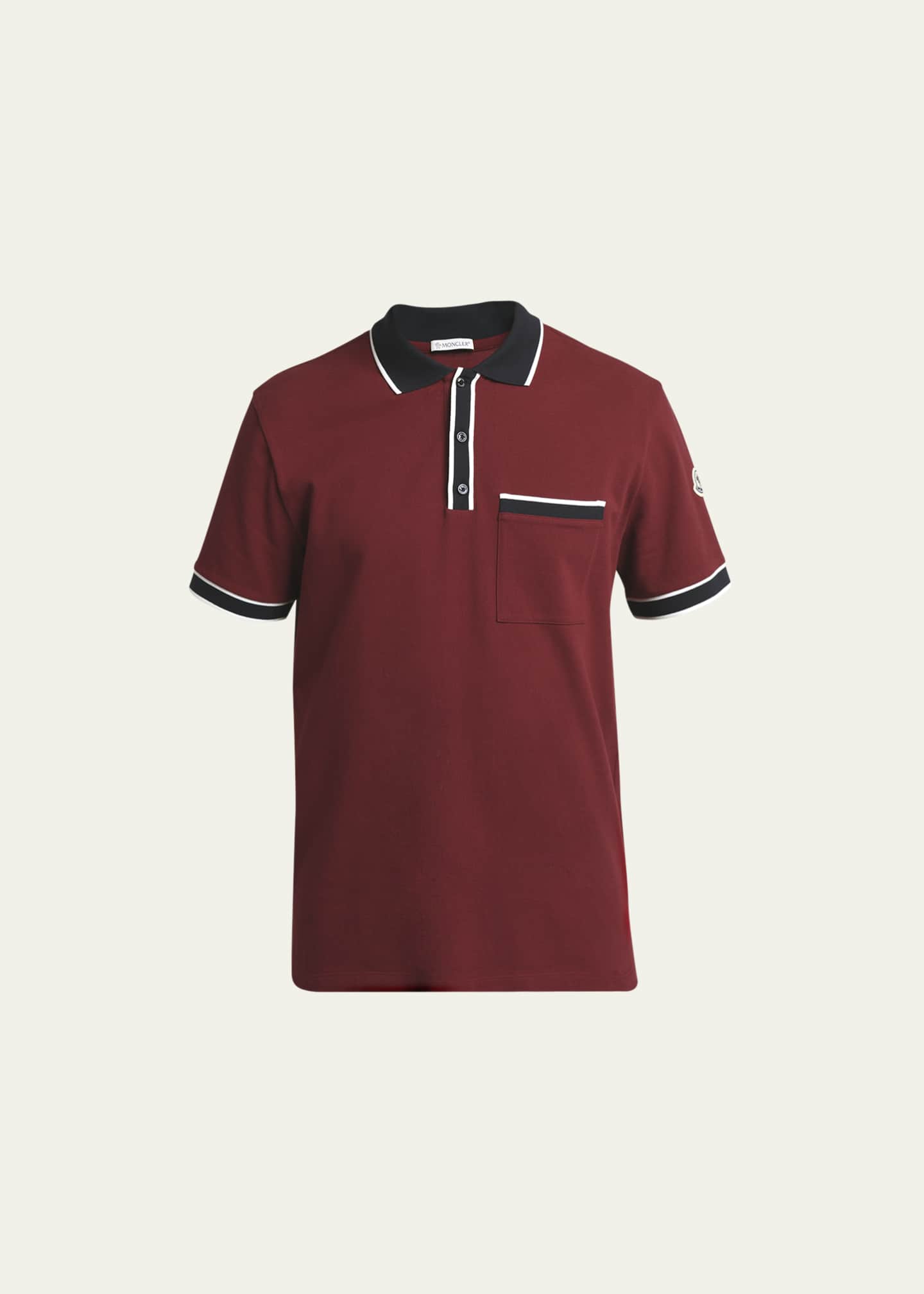 Moncler contrast store polo