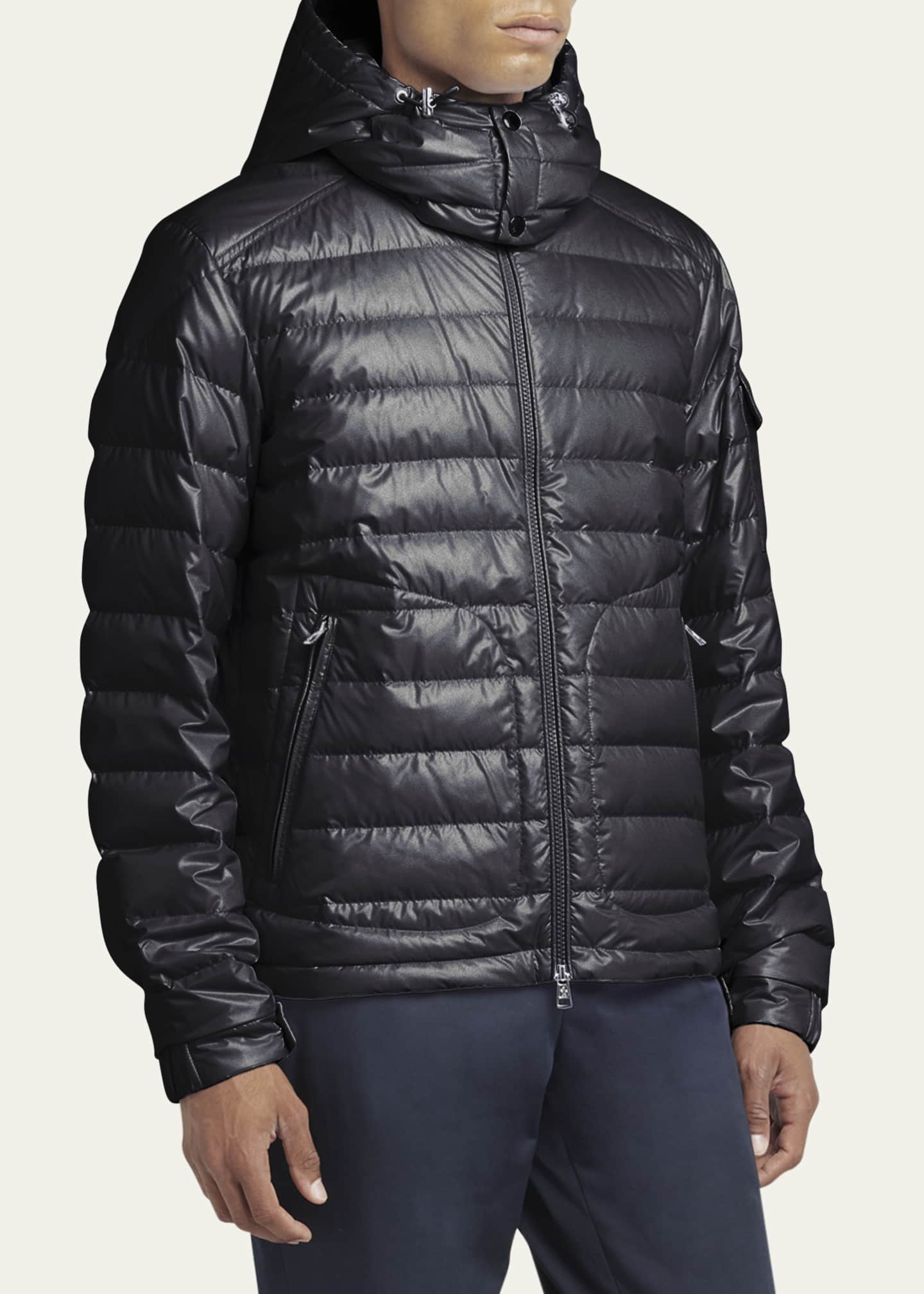 Moncler Men's Lauros Quilted Hooded Down Jacket - Bergdorf Goodman