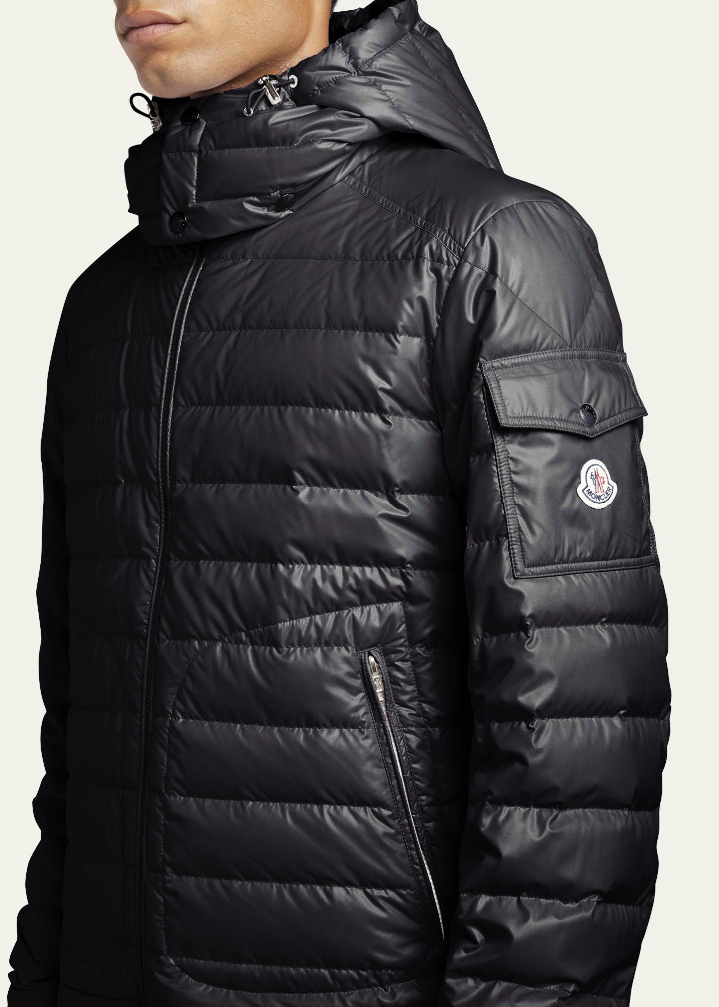 Moncler Men's Lauros Quilted Hooded Down Jacket - Bergdorf Goodman