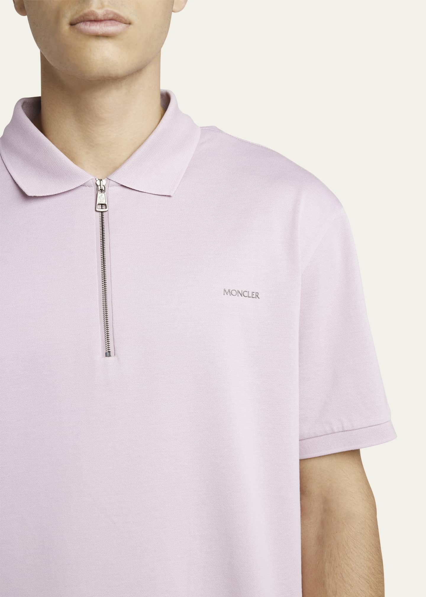 Moncler pink polo sales
