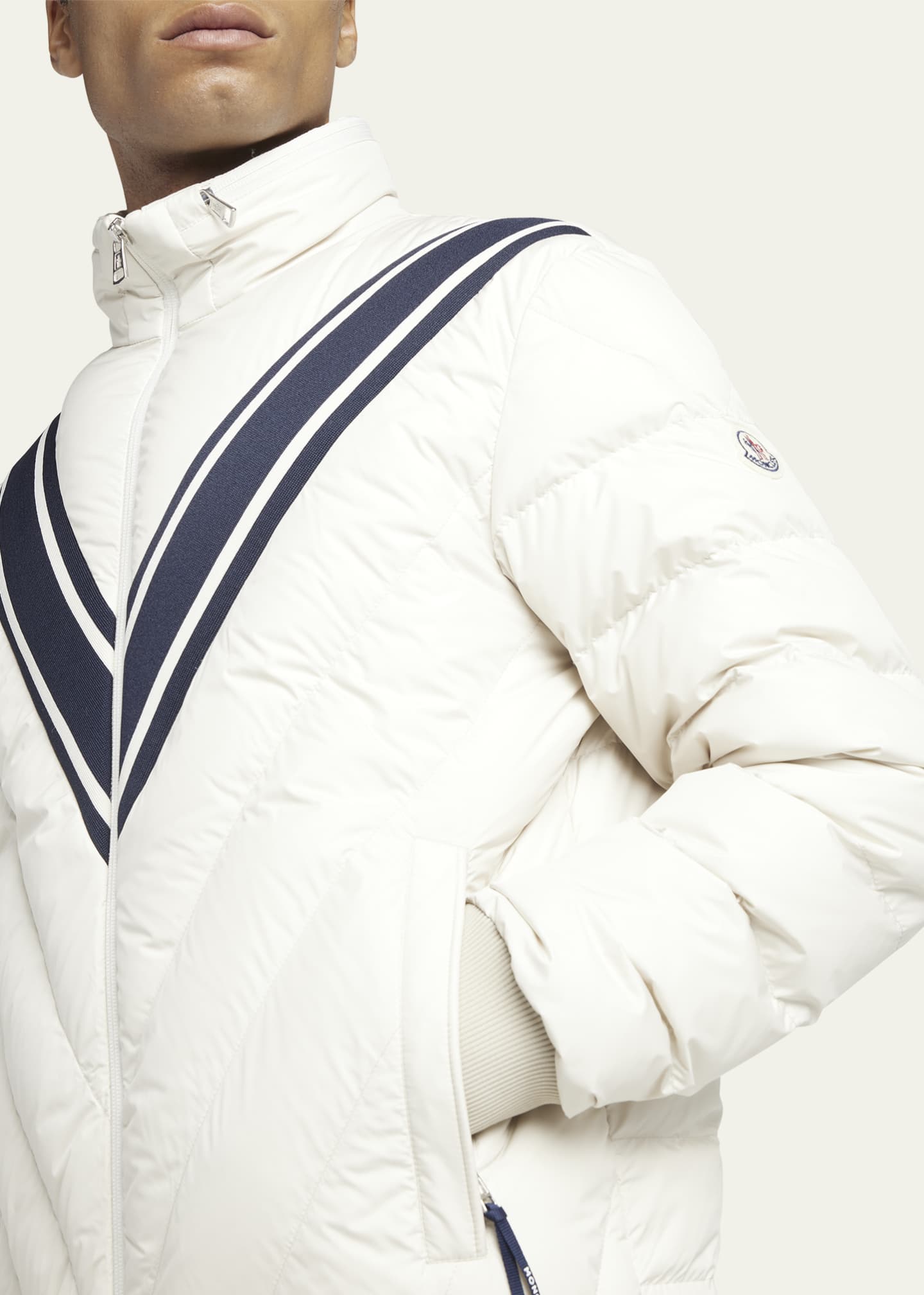 White quilted online jacket mens