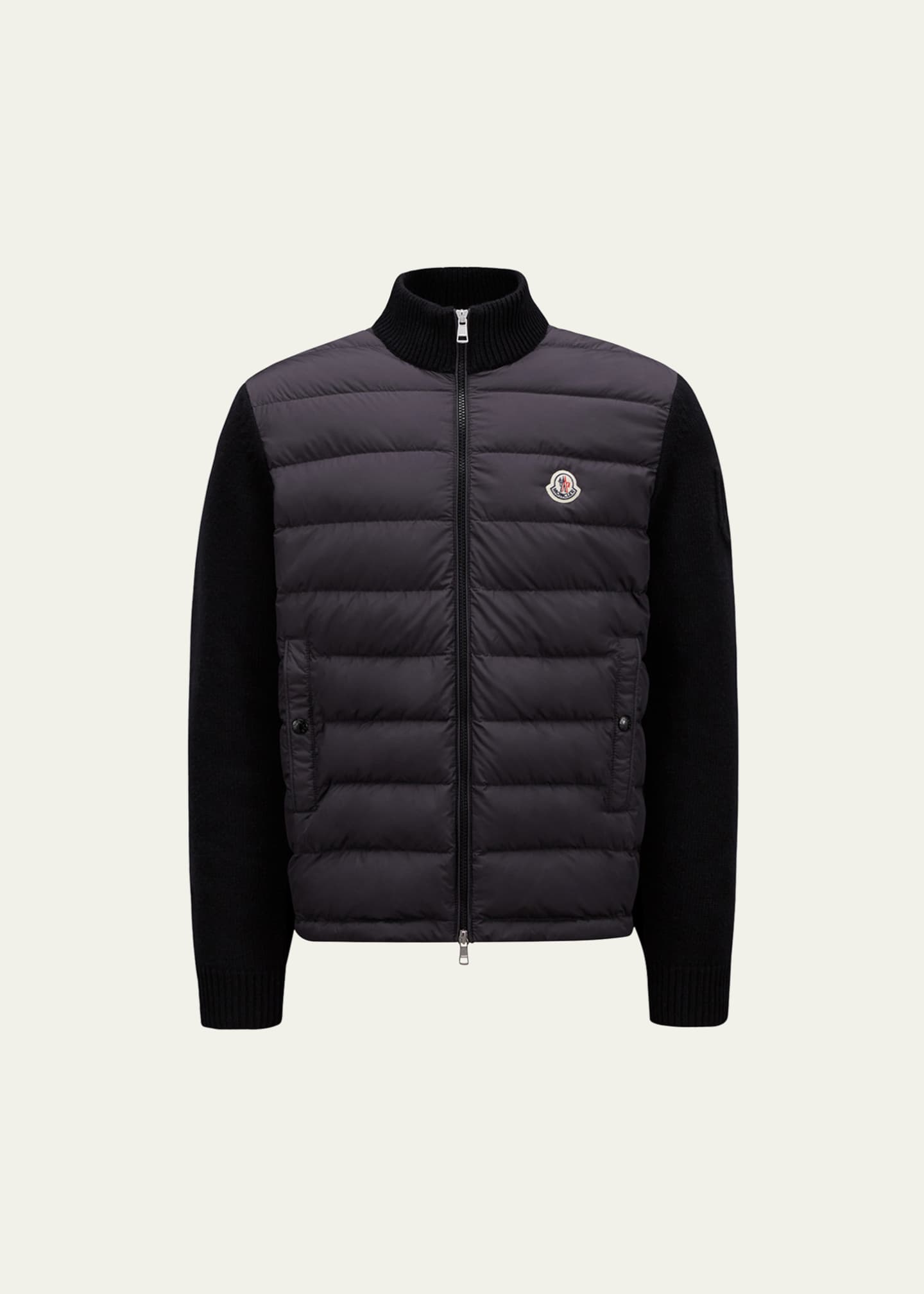 Moncler Men s Channeled Knit Zip Cardigan