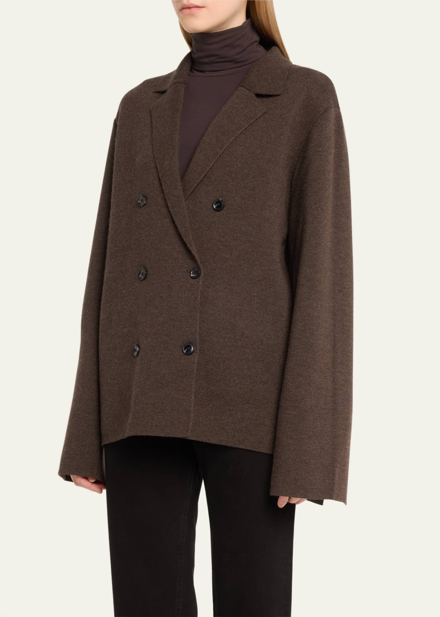 Oversized knit deals blazer