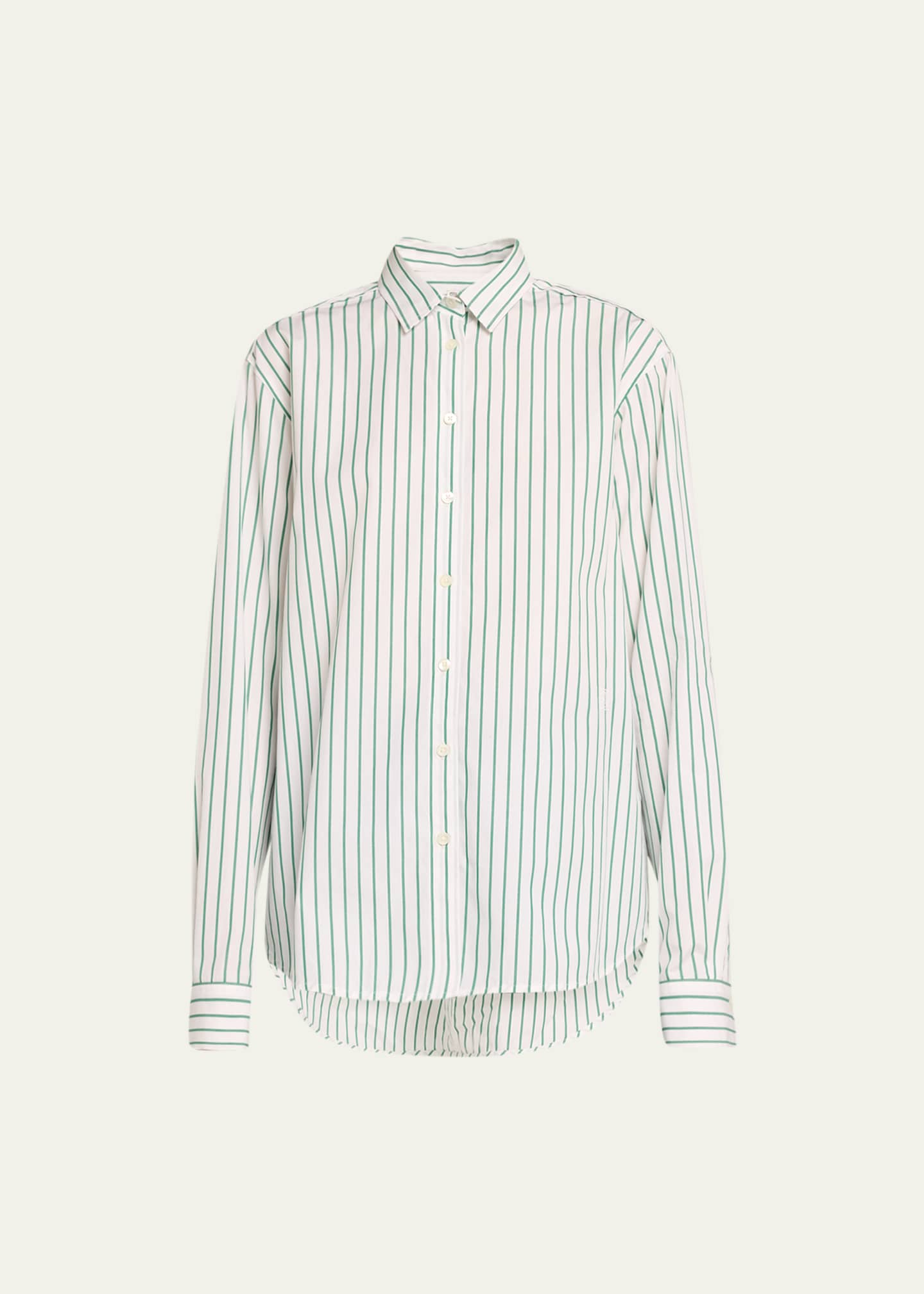 Toteme Signature Stripe Poplin Oversized Button Up Shirt - Bergdorf Goodman