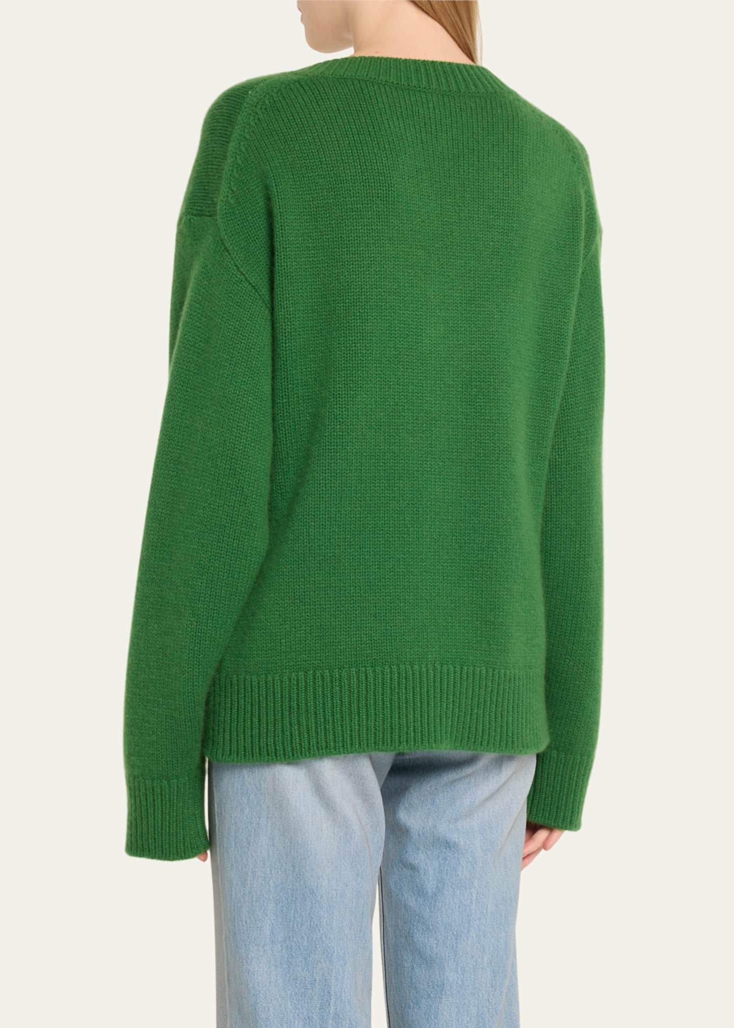 Toteme V-Neck Wool Cashmere Sweater - Bergdorf Goodman