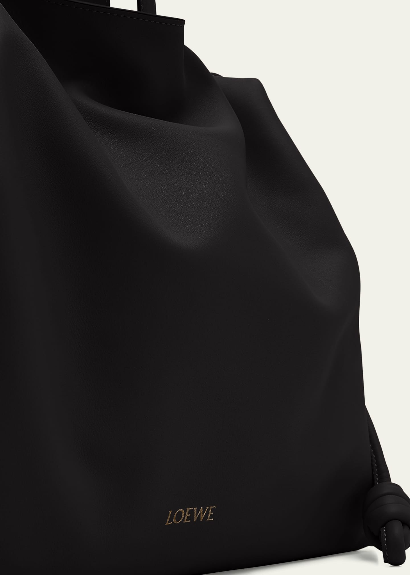 Loewe Flamenco Large Clutch Bag in Napa Leather with Golden Foil