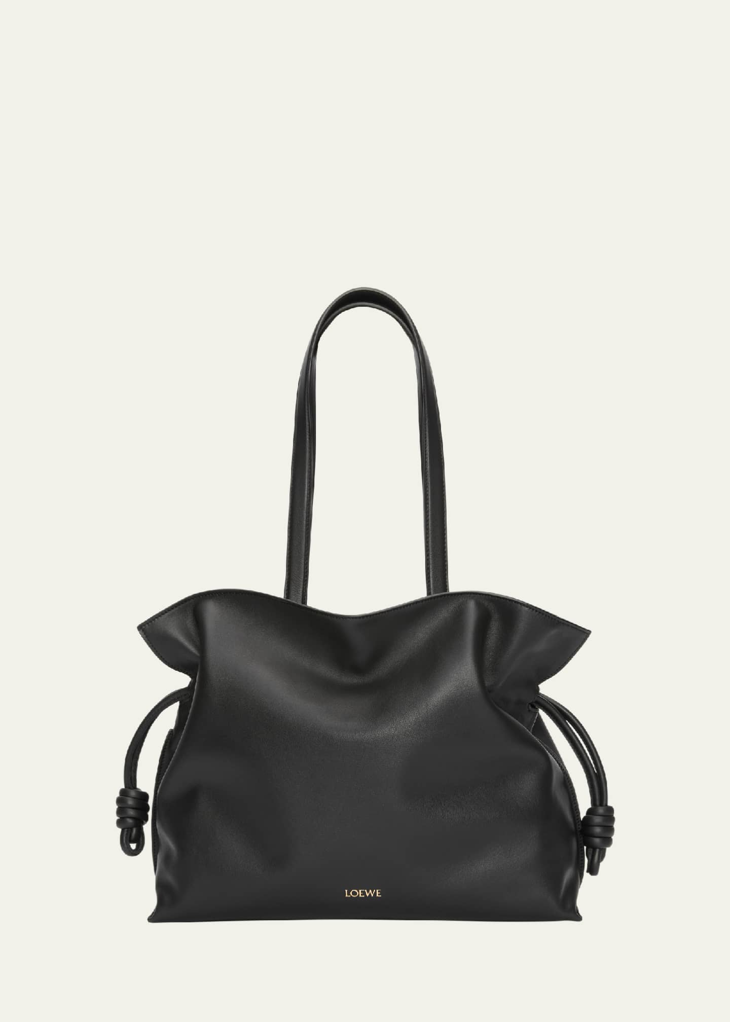 Loewe Flamenco Large Clutch Bag in Napa Leather with Golden Foil