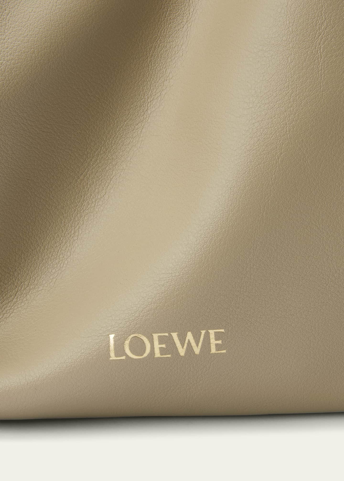 Loewe Flamenco Large Clutch Bag in Napa Leather with Golden Foil Anagram Image 6 of 6